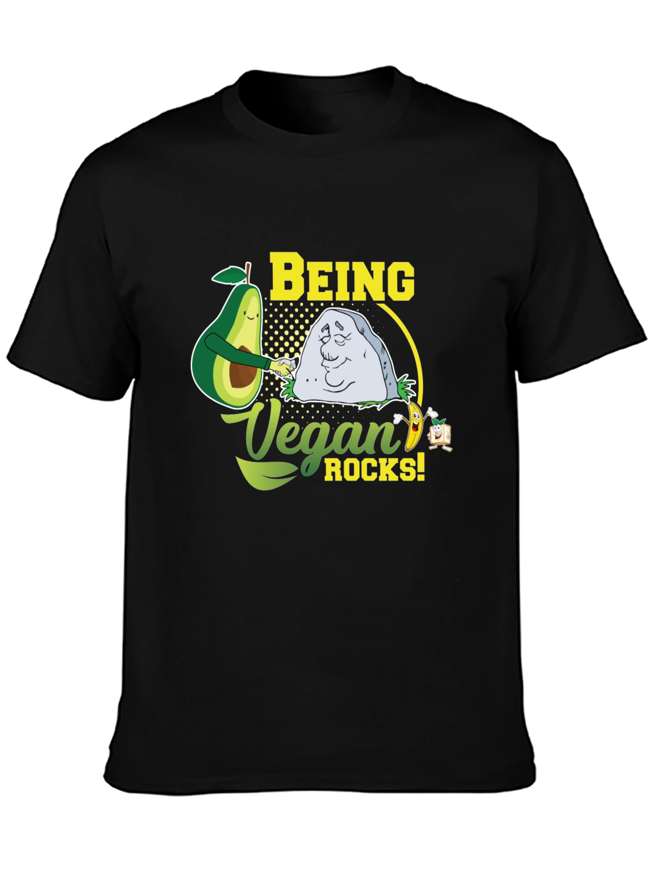 Being Vegan Rocks Graphic T-Shirt