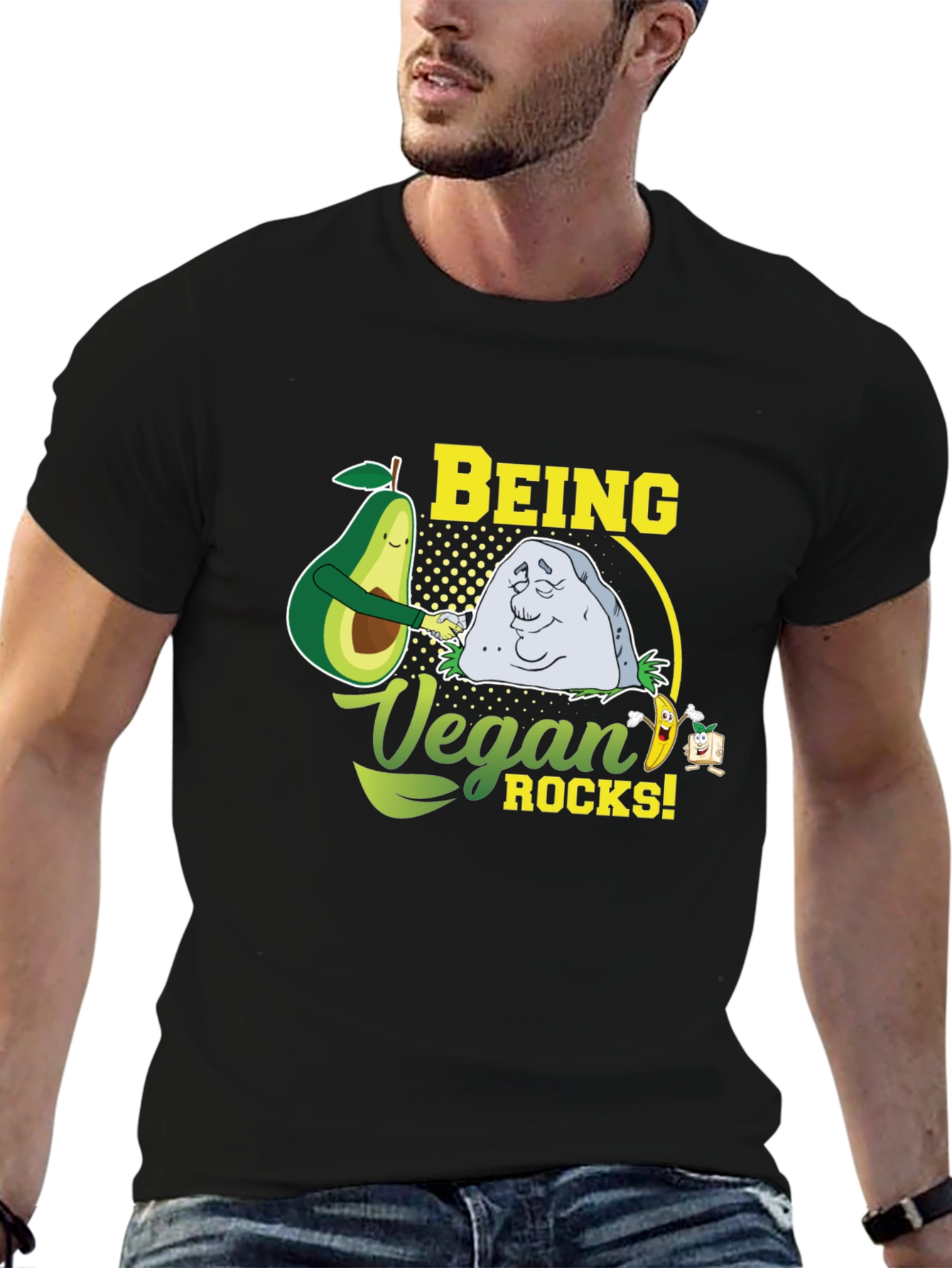Being Vegan Rocks Graphic T-Shirt