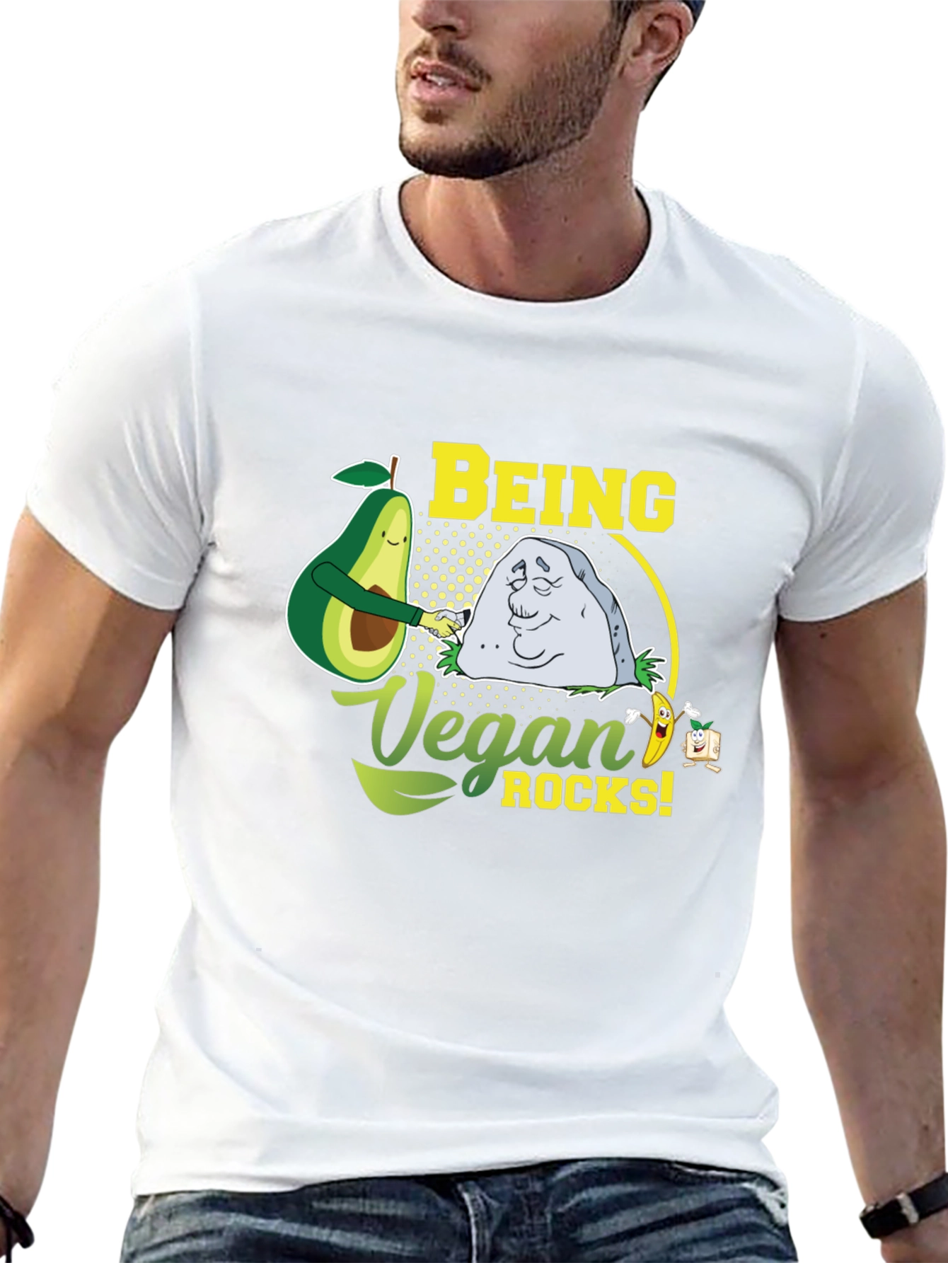 Being Vegan Rocks Graphic T-Shirt