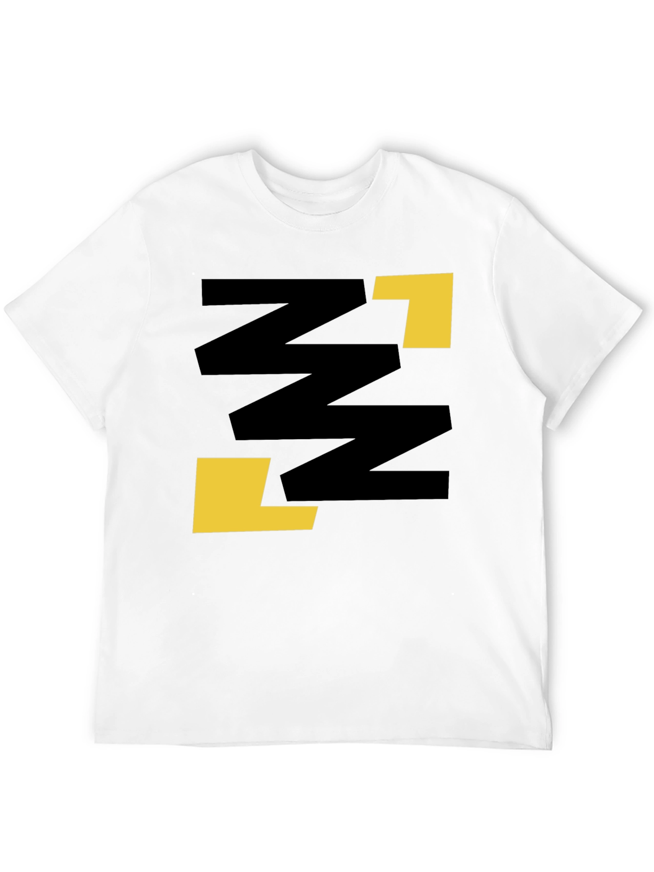 Abstract Graphic Print Black Casual Tee