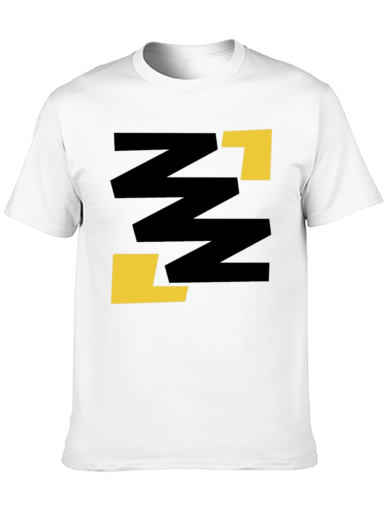 Abstract Graphic Print Black Casual Tee
