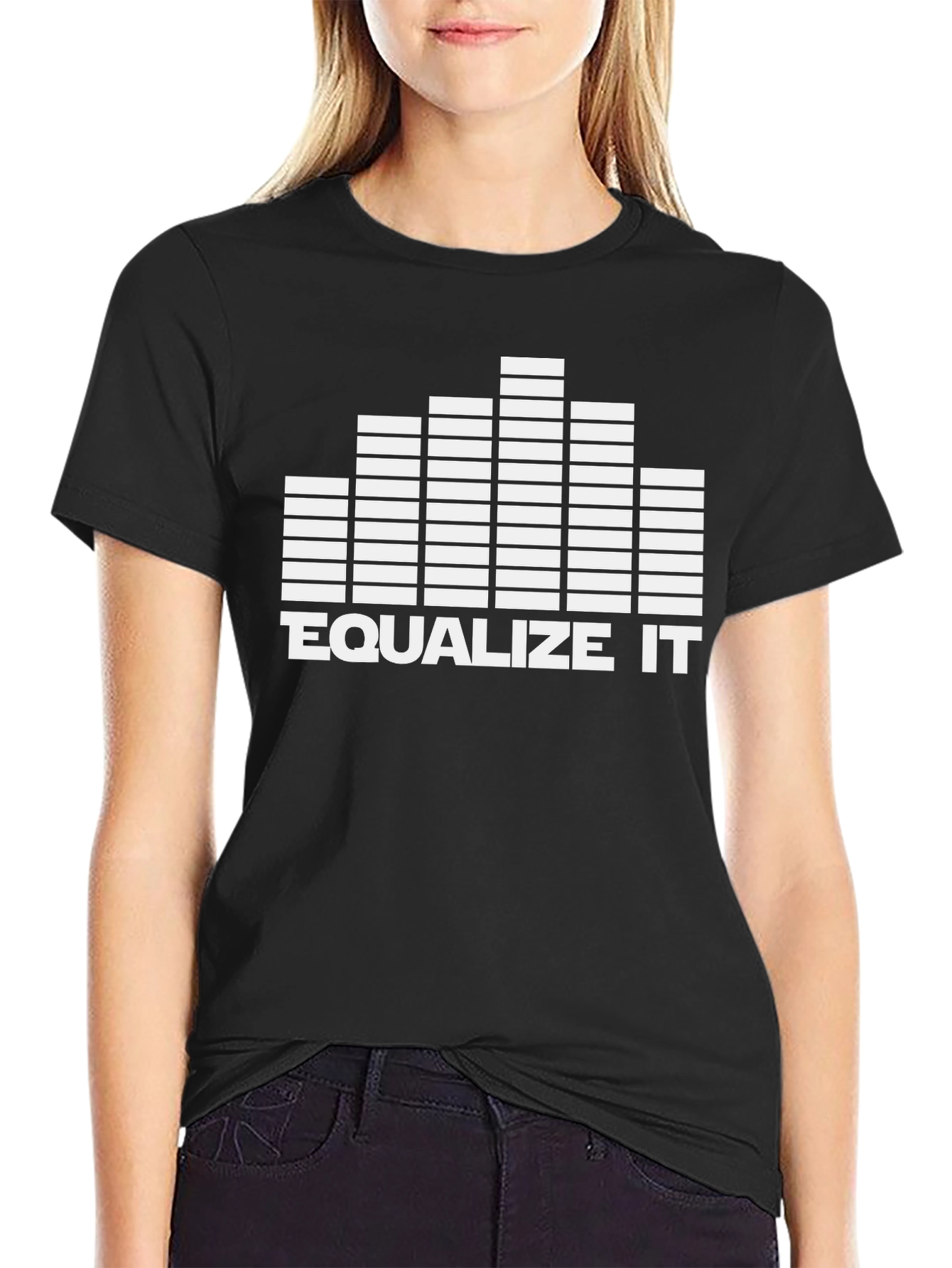 Equalize It Graphic T-Shirt - Black Cotton Tee