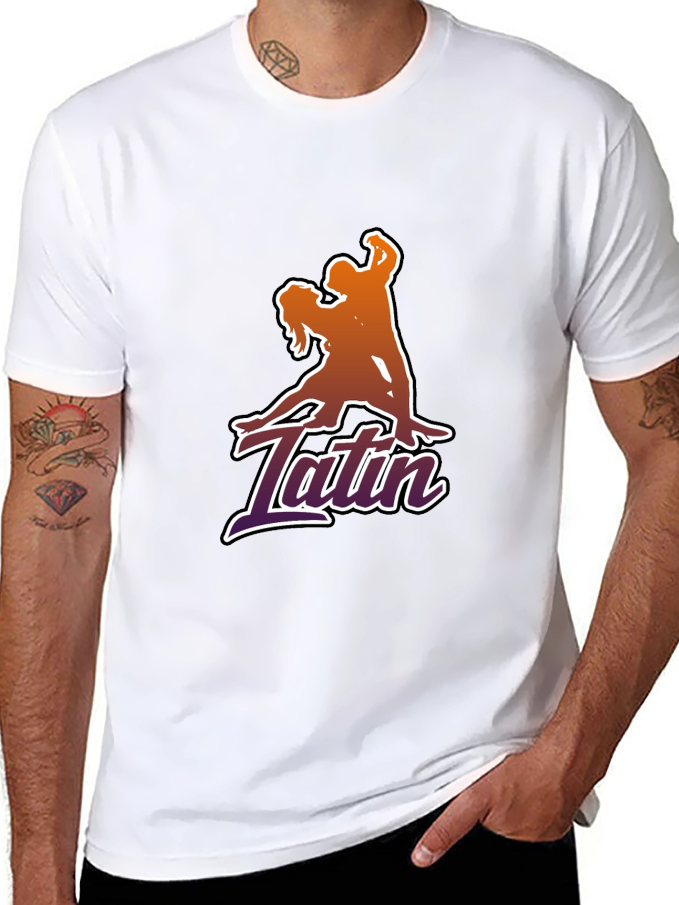 Latin Dance Silhouette Graphic T-Shirt