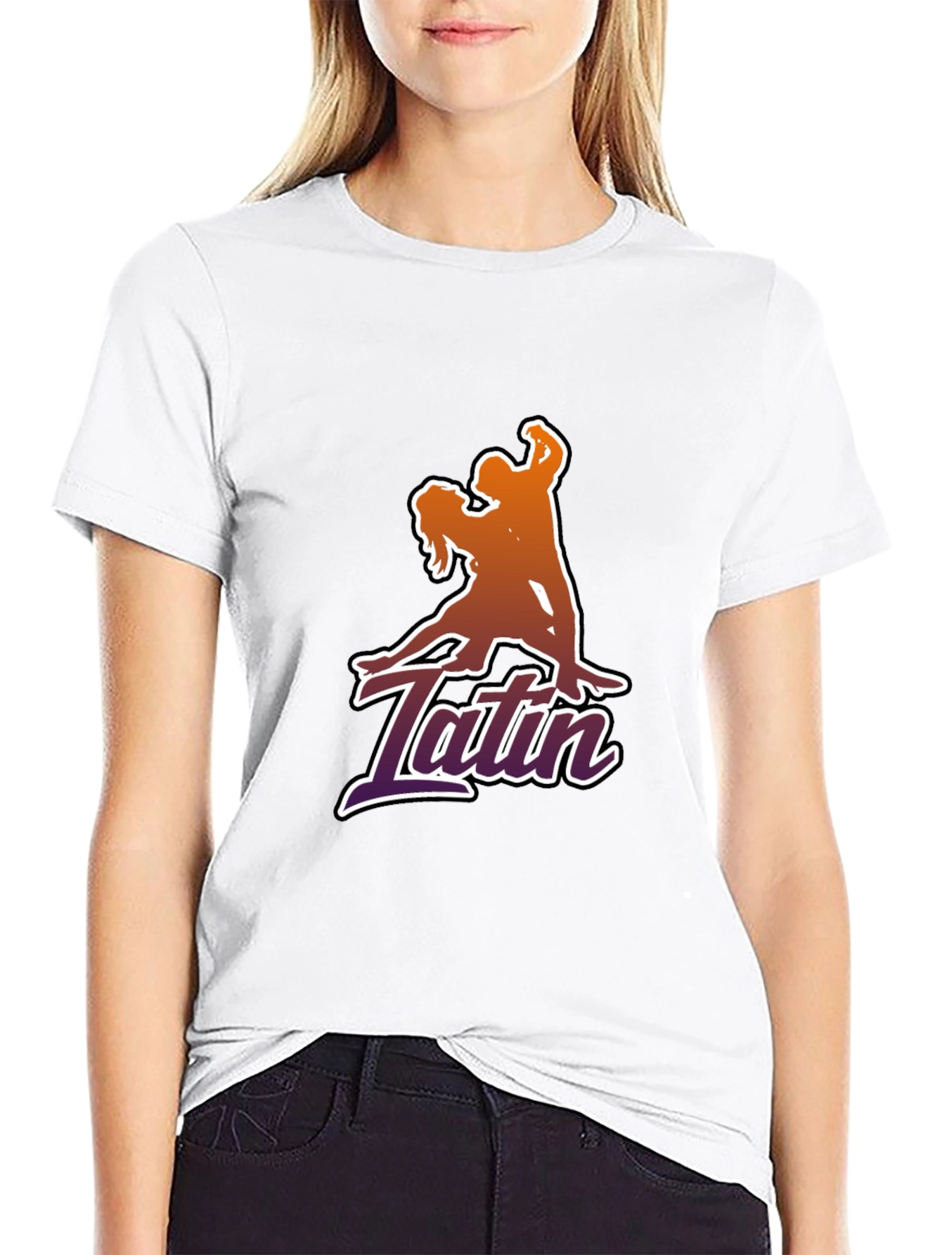 Latin Dance Silhouette Graphic T-Shirt