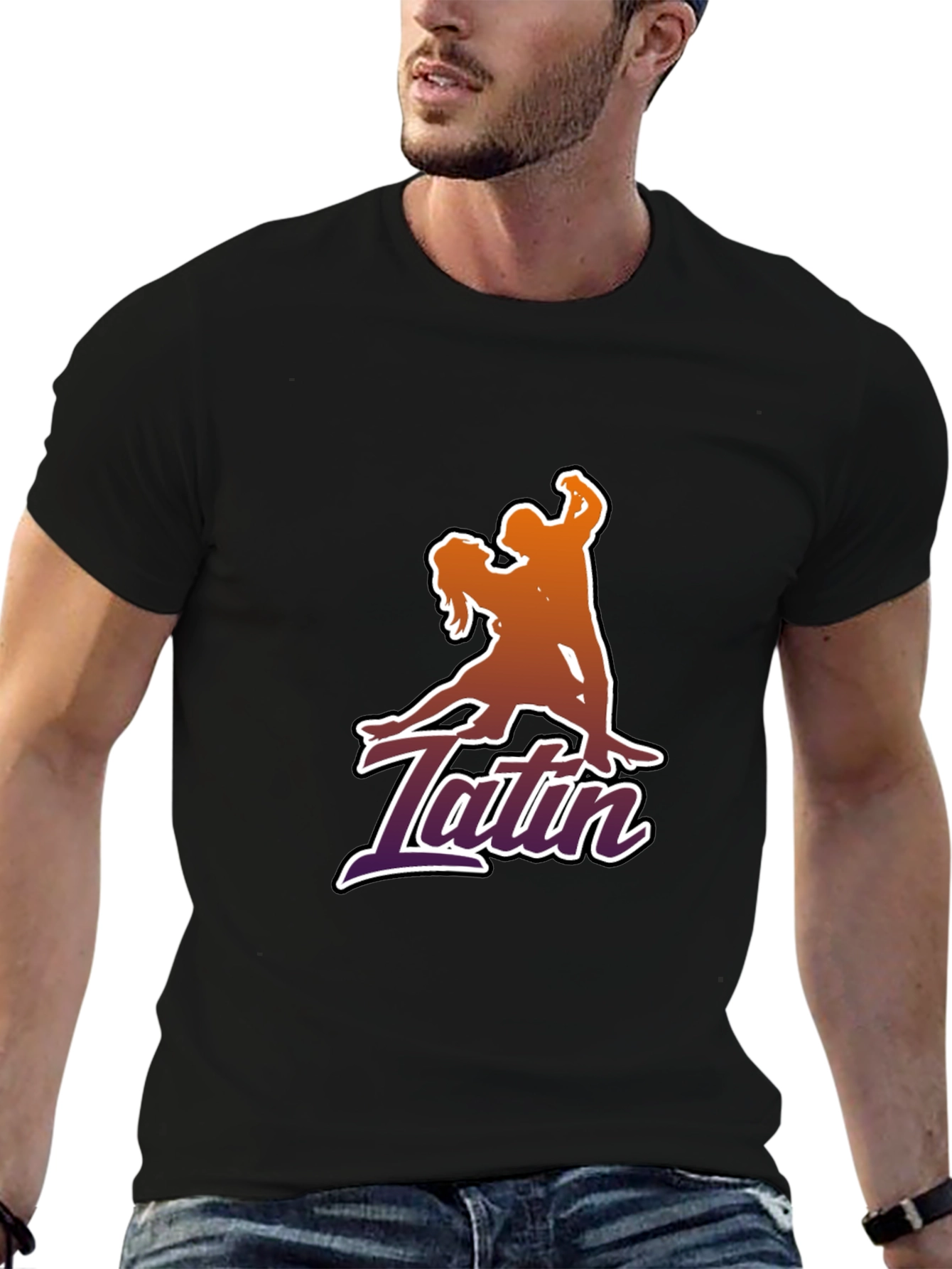Latin Dance Silhouette Graphic T-Shirt