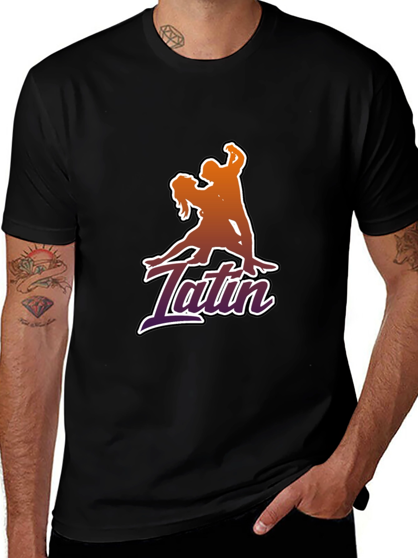Latin Dance Silhouette Graphic T-Shirt