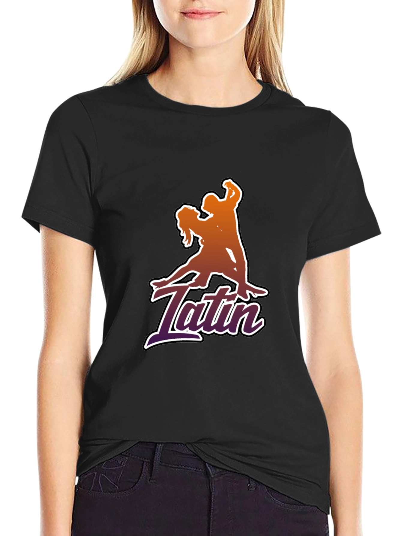 Latin Dance Silhouette Graphic T-Shirt