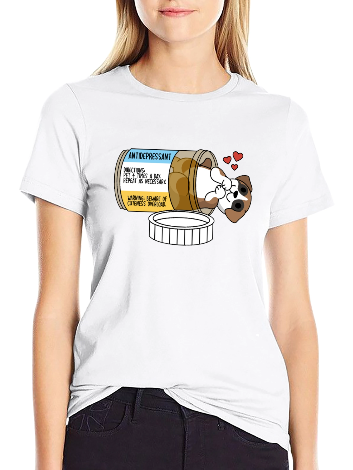 Antidepressant Puppy Pill Bottle T-Shirt