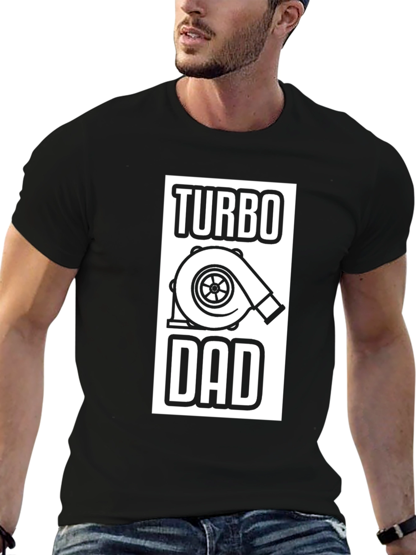 Turbo Dad Black T-Shirt - Car Enthusiast Apparel