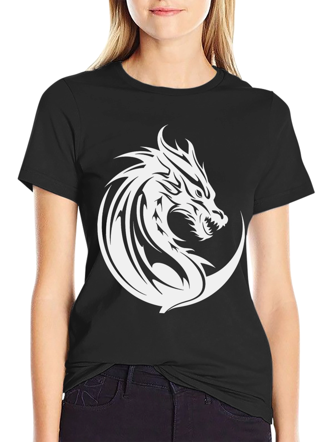 Dragon Graphic T-Shirt - Black