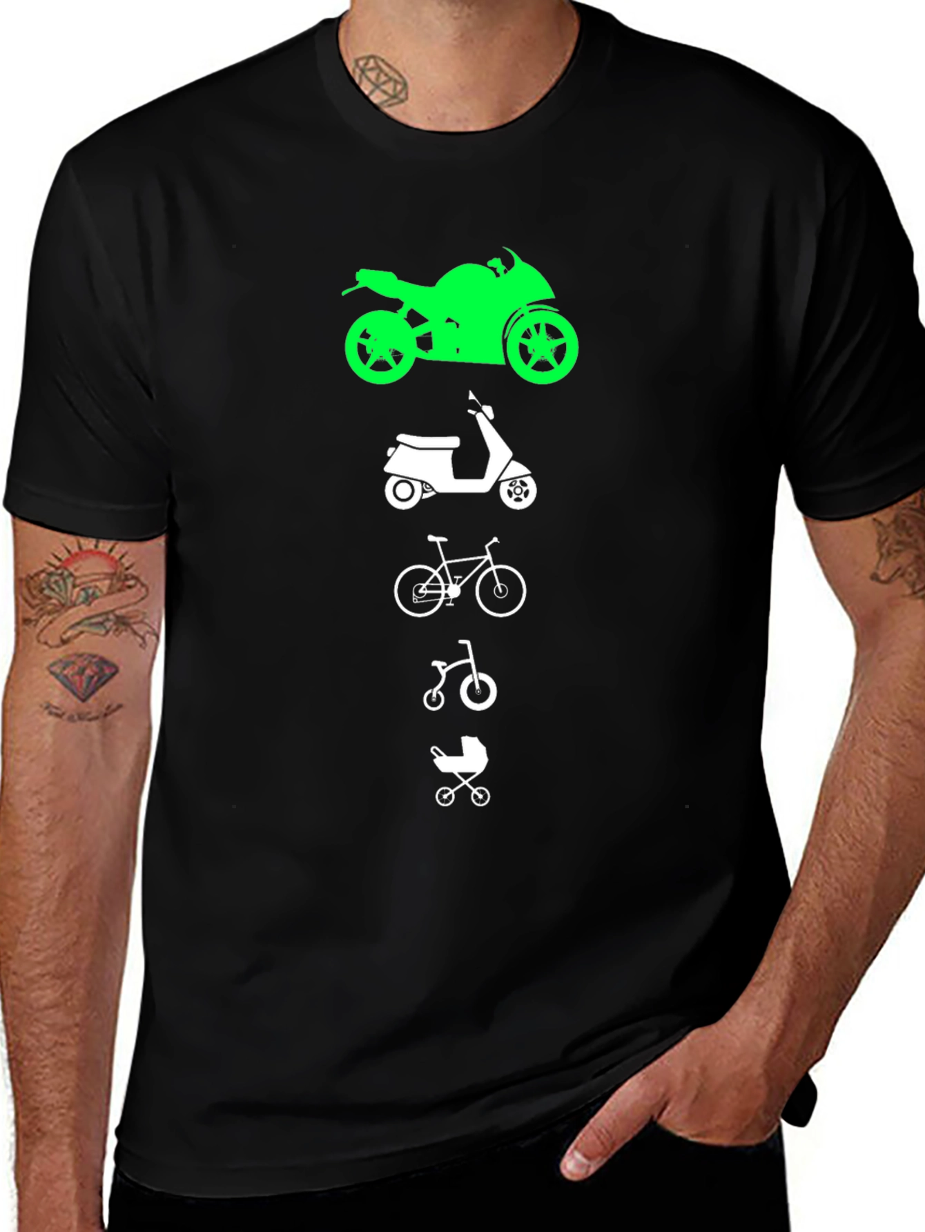 Evolution of Transportation Graphic T-Shirt