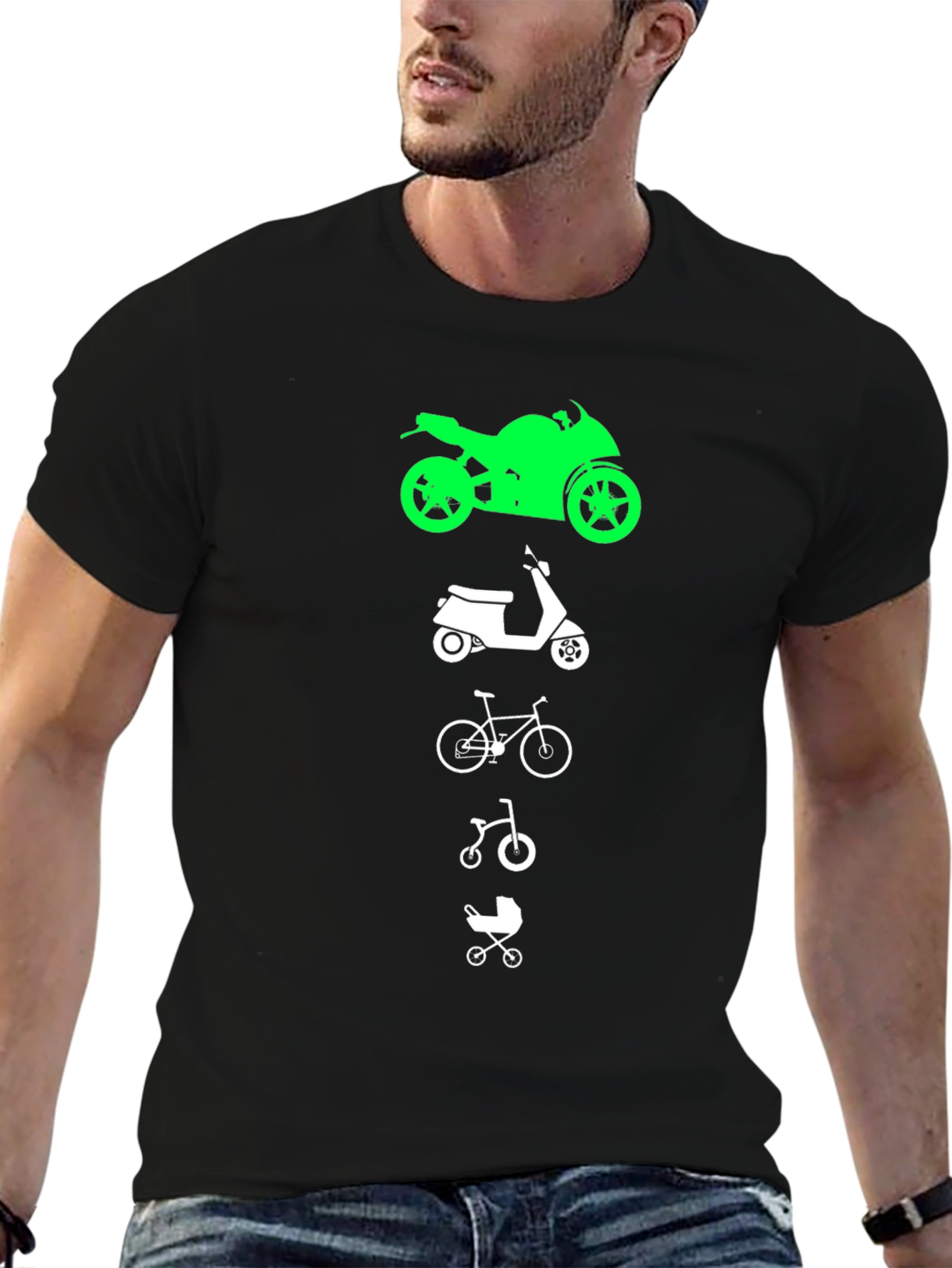 Evolution of Transportation Graphic T-Shirt