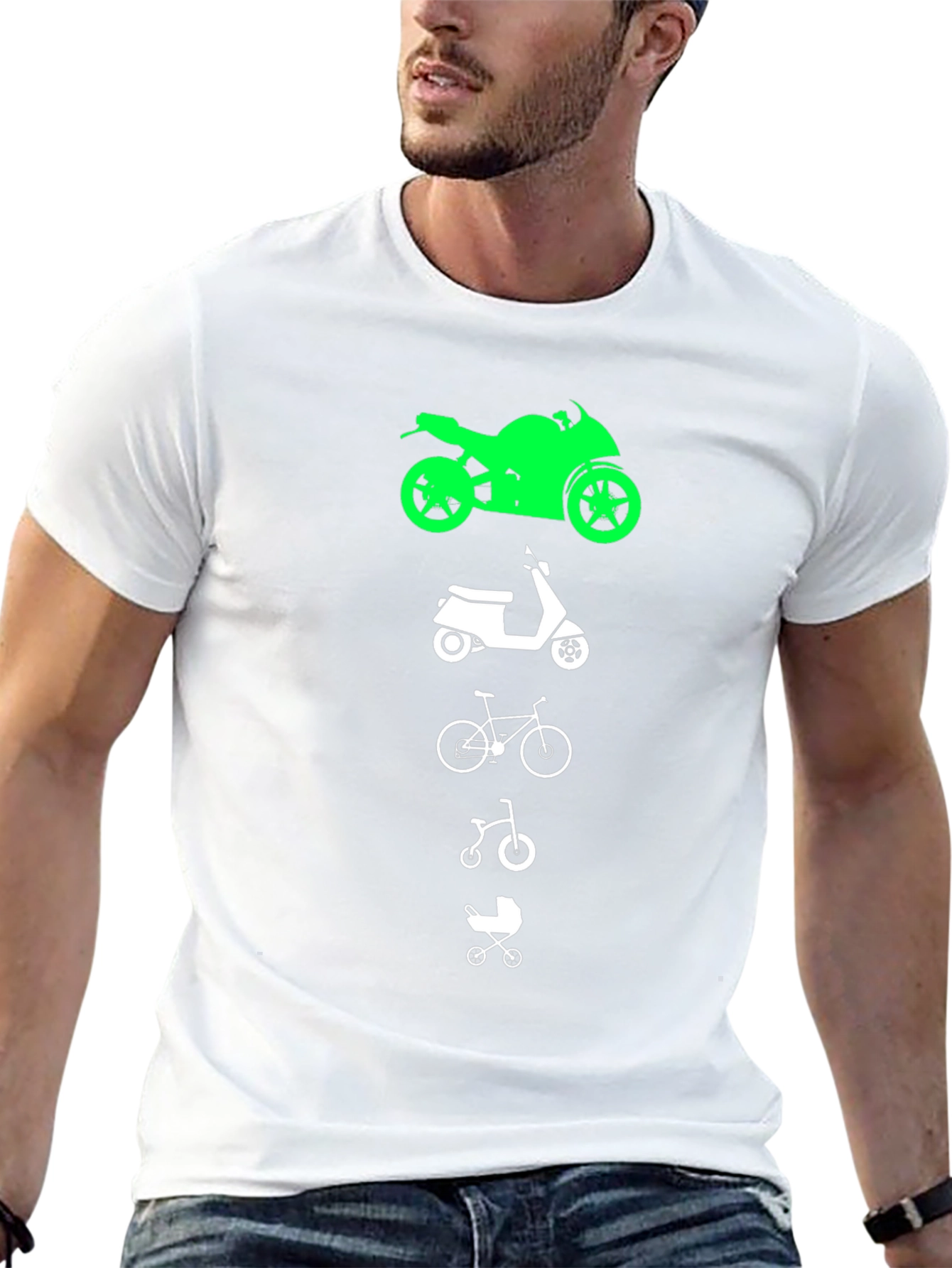Evolution of Transportation Graphic T-Shirt