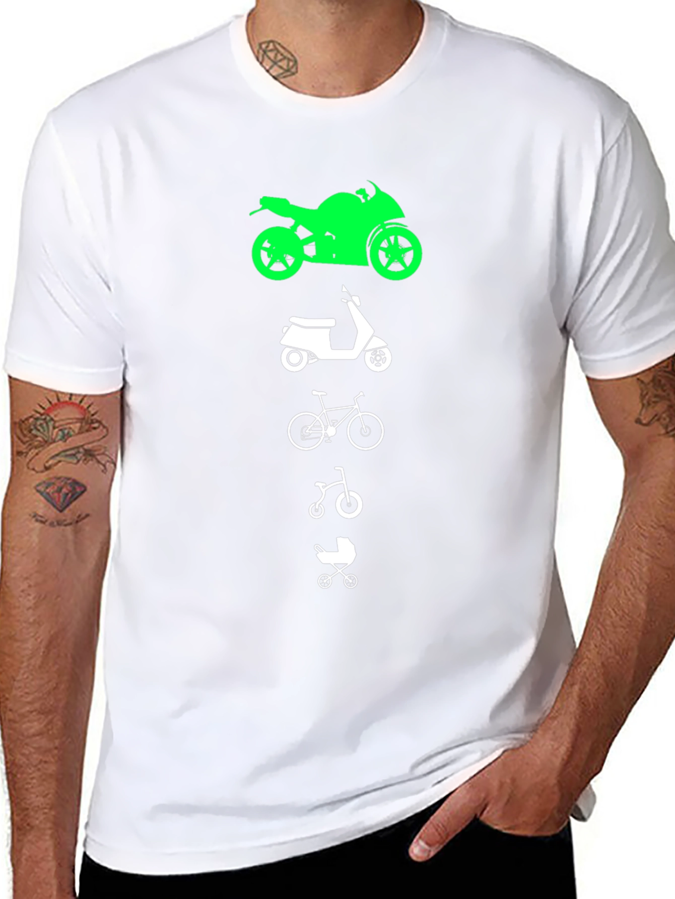 Evolution of Transportation Graphic T-Shirt