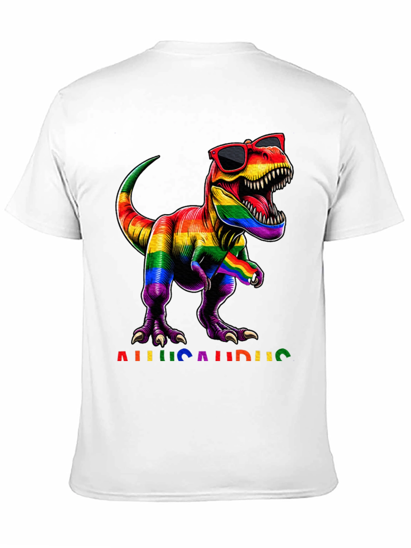 Rainbow Allosaurus Pride T-Shirt