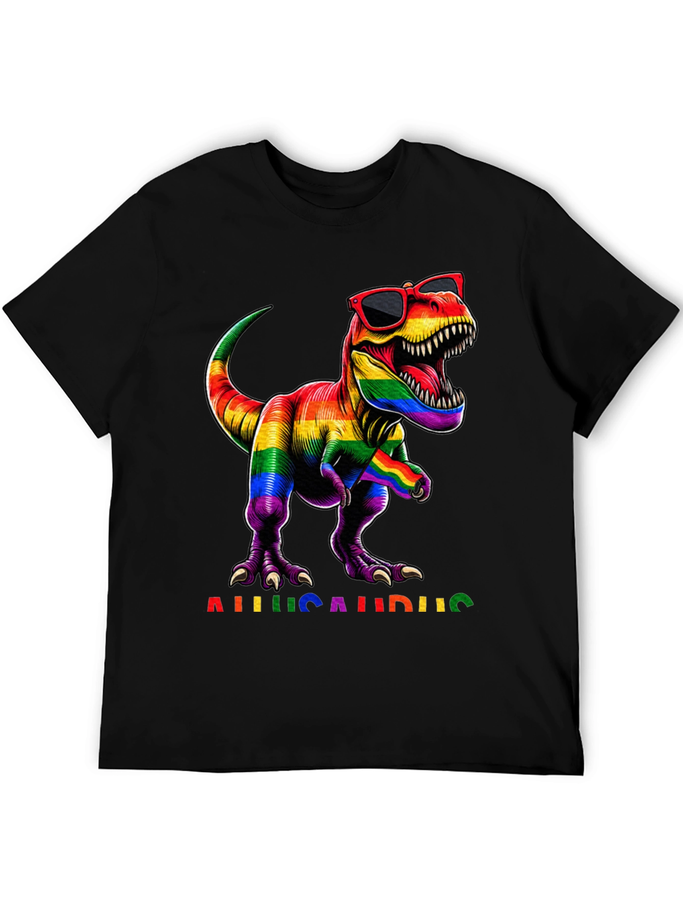 Rainbow Allosaurus Pride T-Shirt
