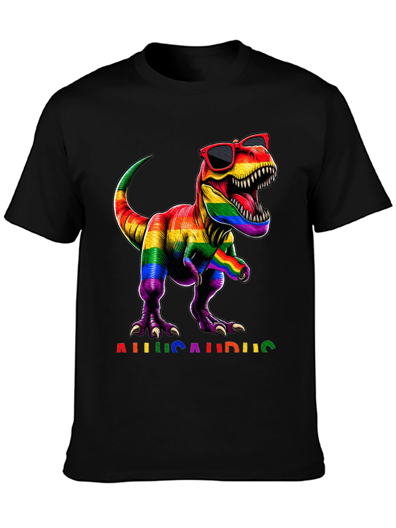 Rainbow Allosaurus Pride T-Shirt