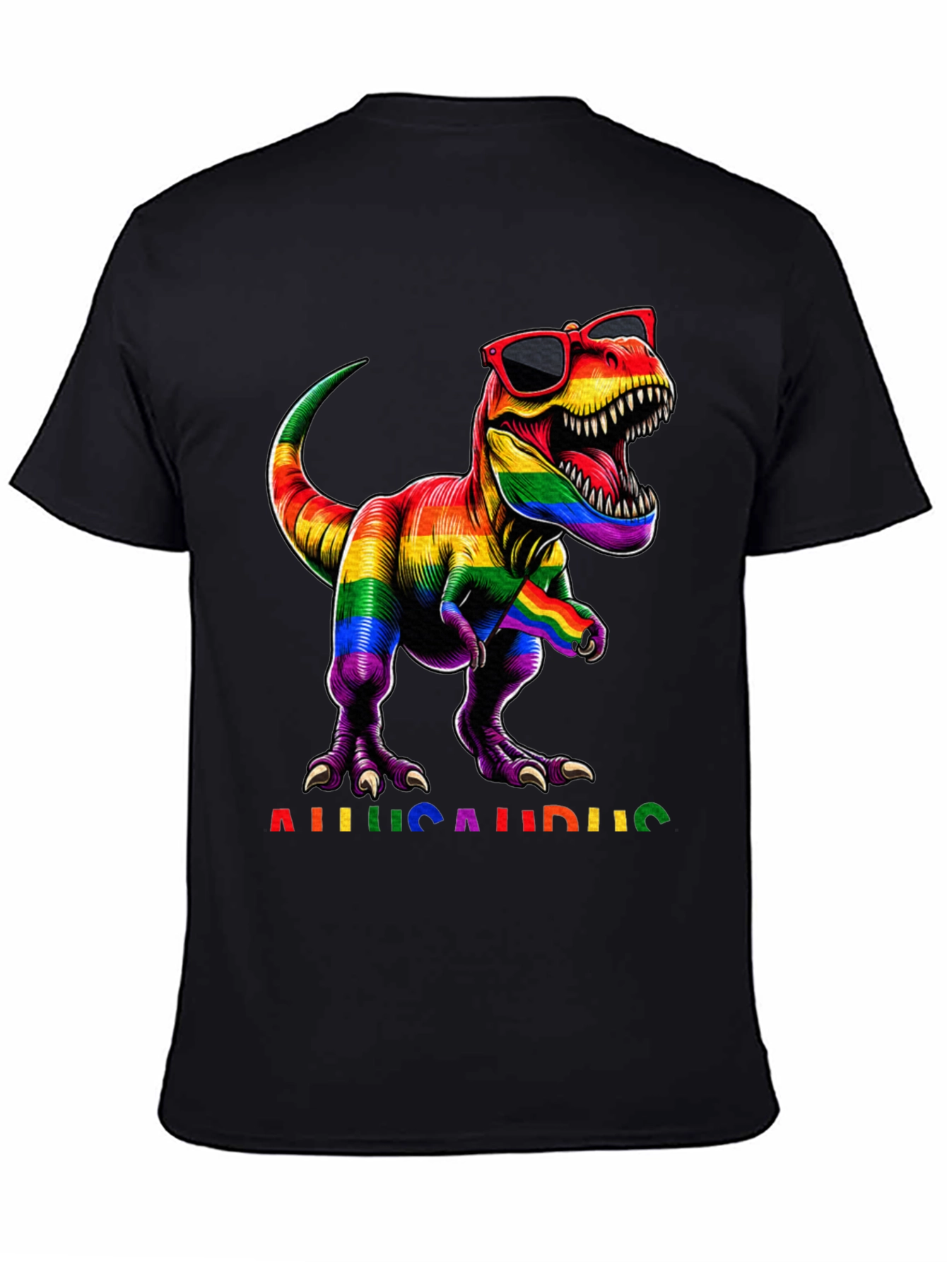 Rainbow Allosaurus Pride T-Shirt