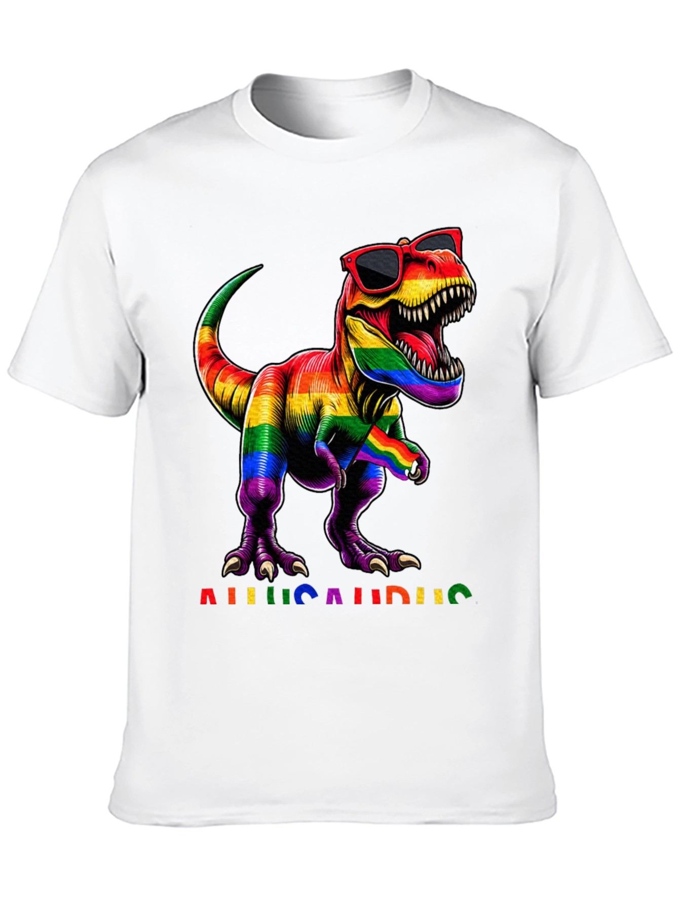 Rainbow Allosaurus Pride T-Shirt