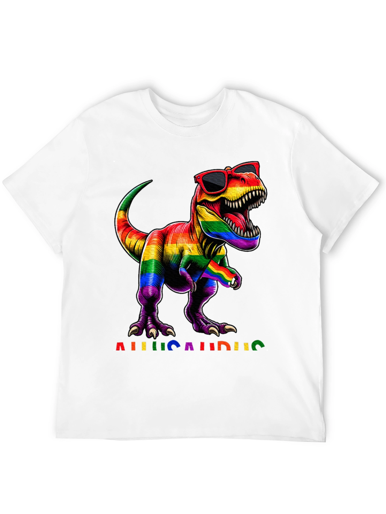 Rainbow Allosaurus Pride T-Shirt