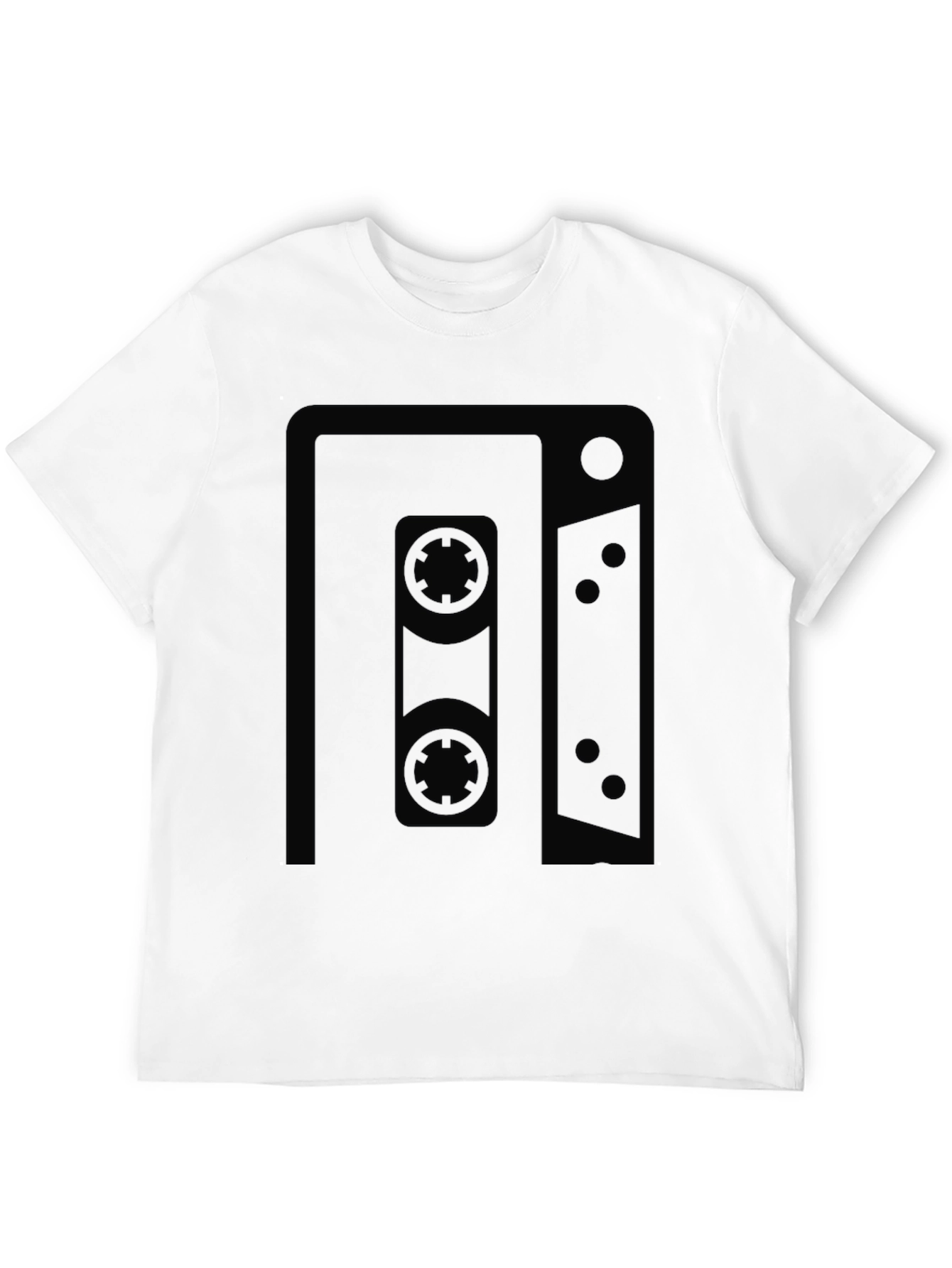 Retro Cassette Tape Graphic T-Shirt - Classic Music Style