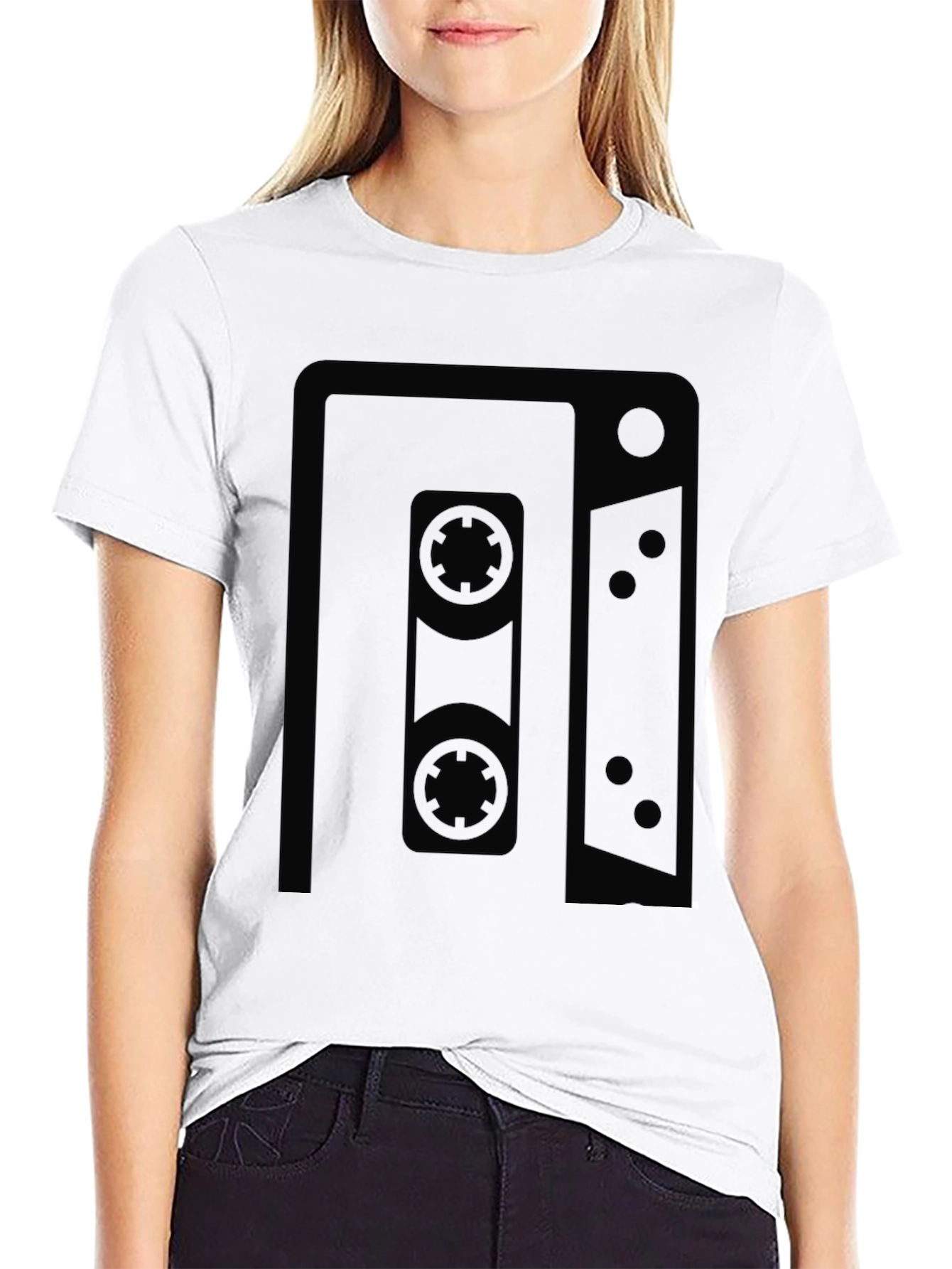 Retro Cassette Tape Graphic T-Shirt - Classic Music Style