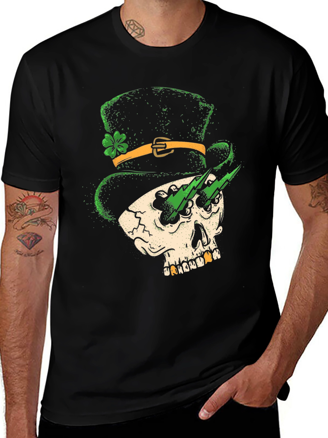 St. Patricks Day Skull T-Shirt