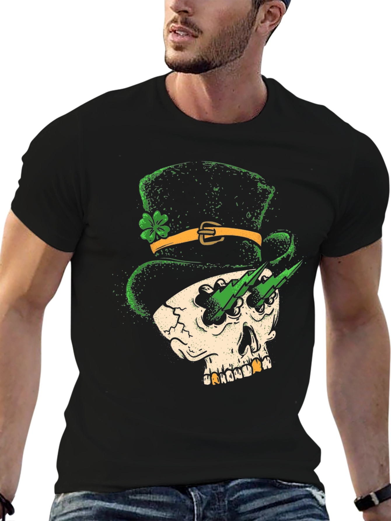 St. Patricks Day Skull T-Shirt