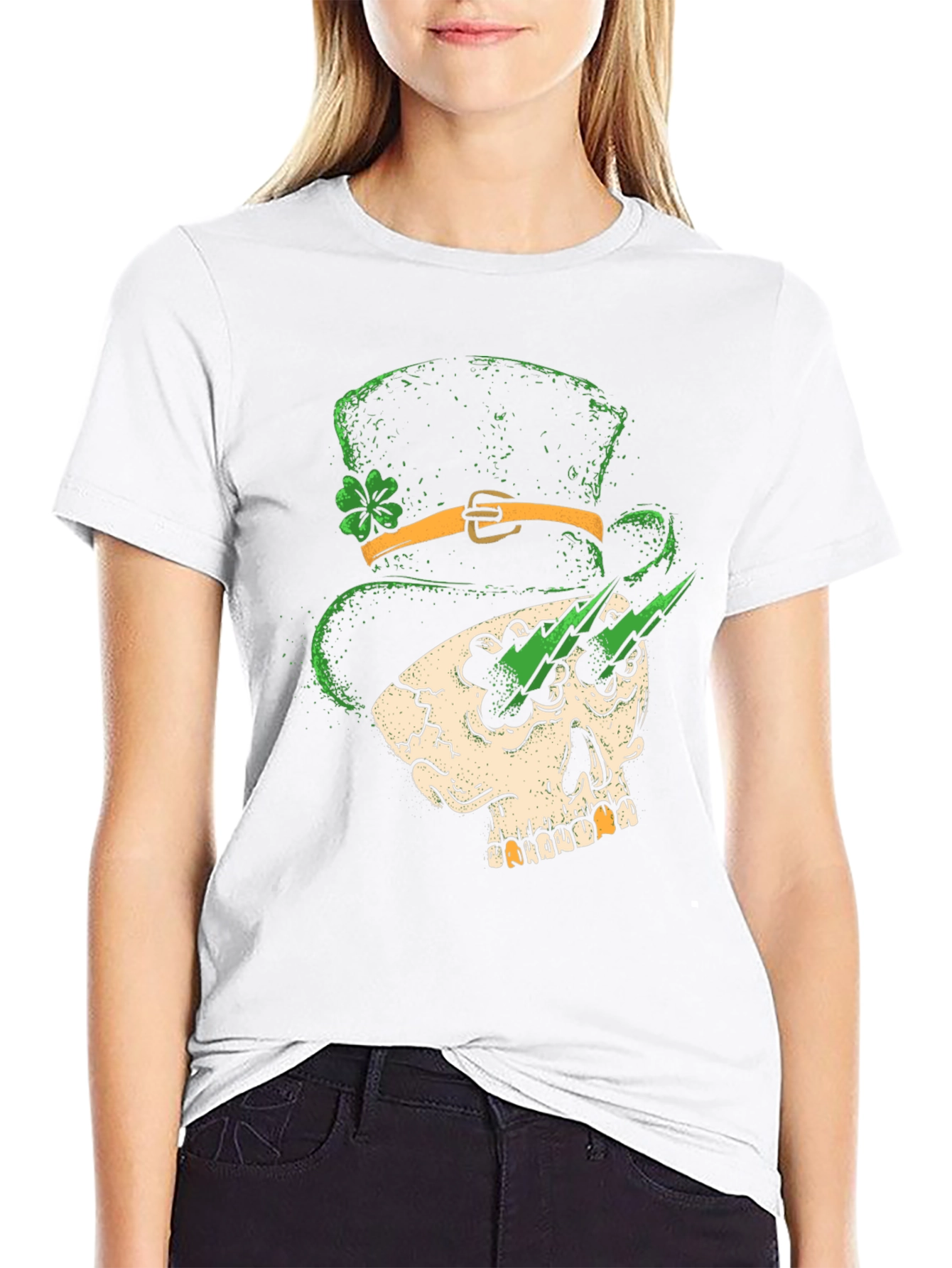 St. Patricks Day Skull T-Shirt