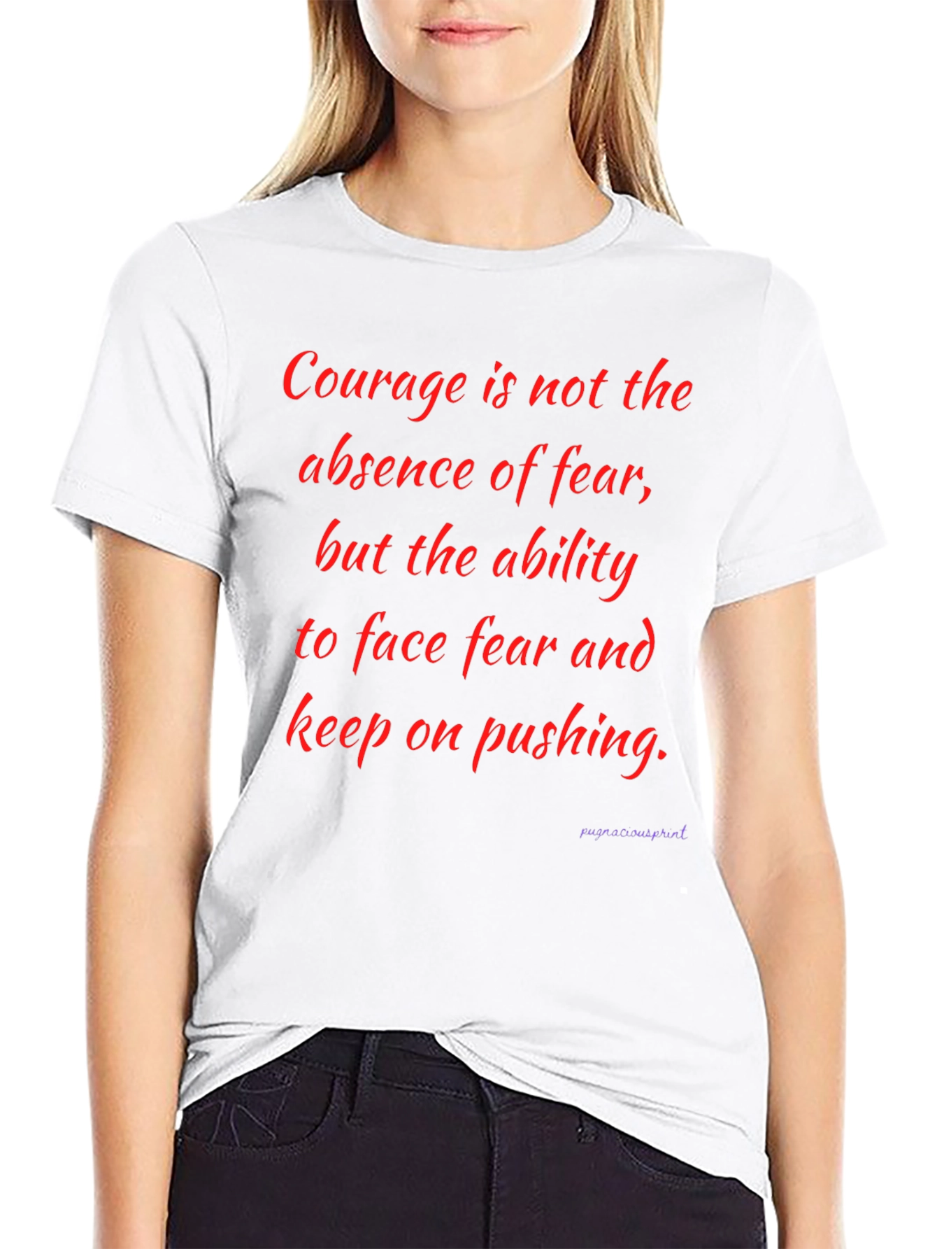 Inspirational Courage Graphic T-Shirt