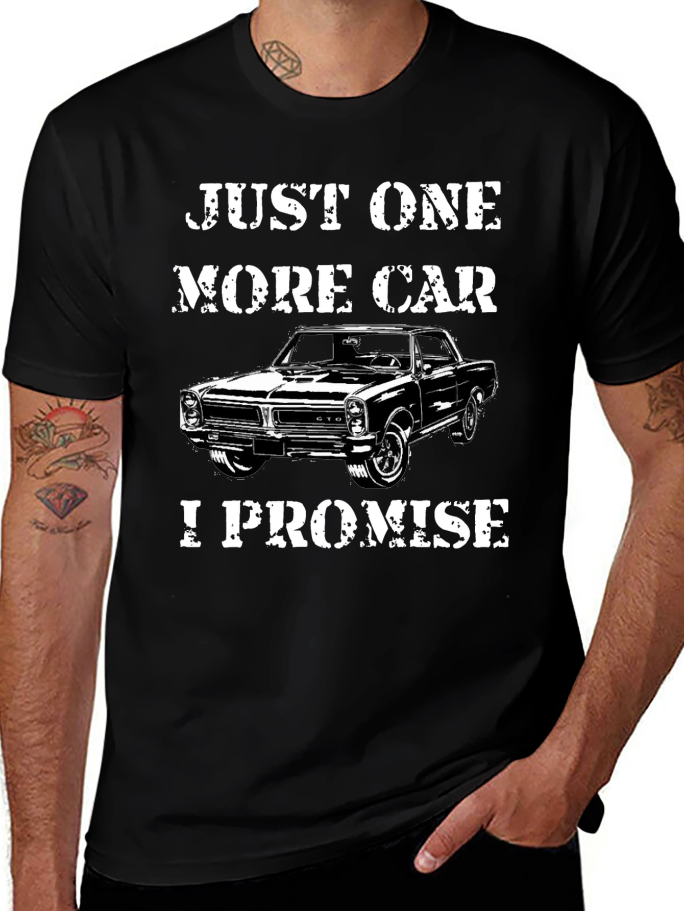 Just One More Car T-Shirt - Black