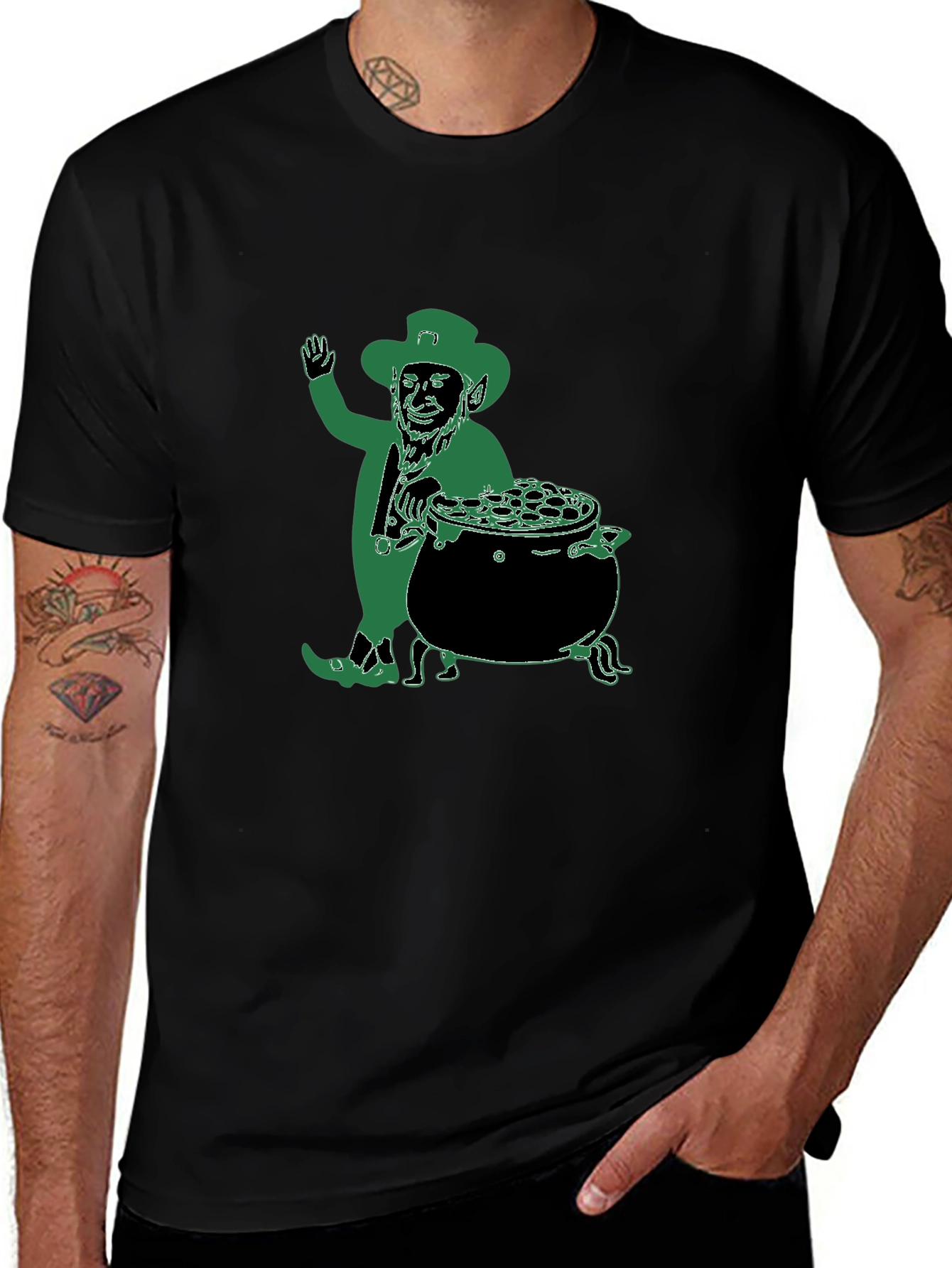 Lucky Leprechaun Graphic T-Shirt