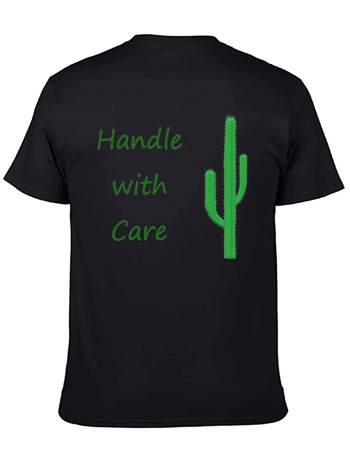 Handle with Care Cactus Graphic Tee - Black