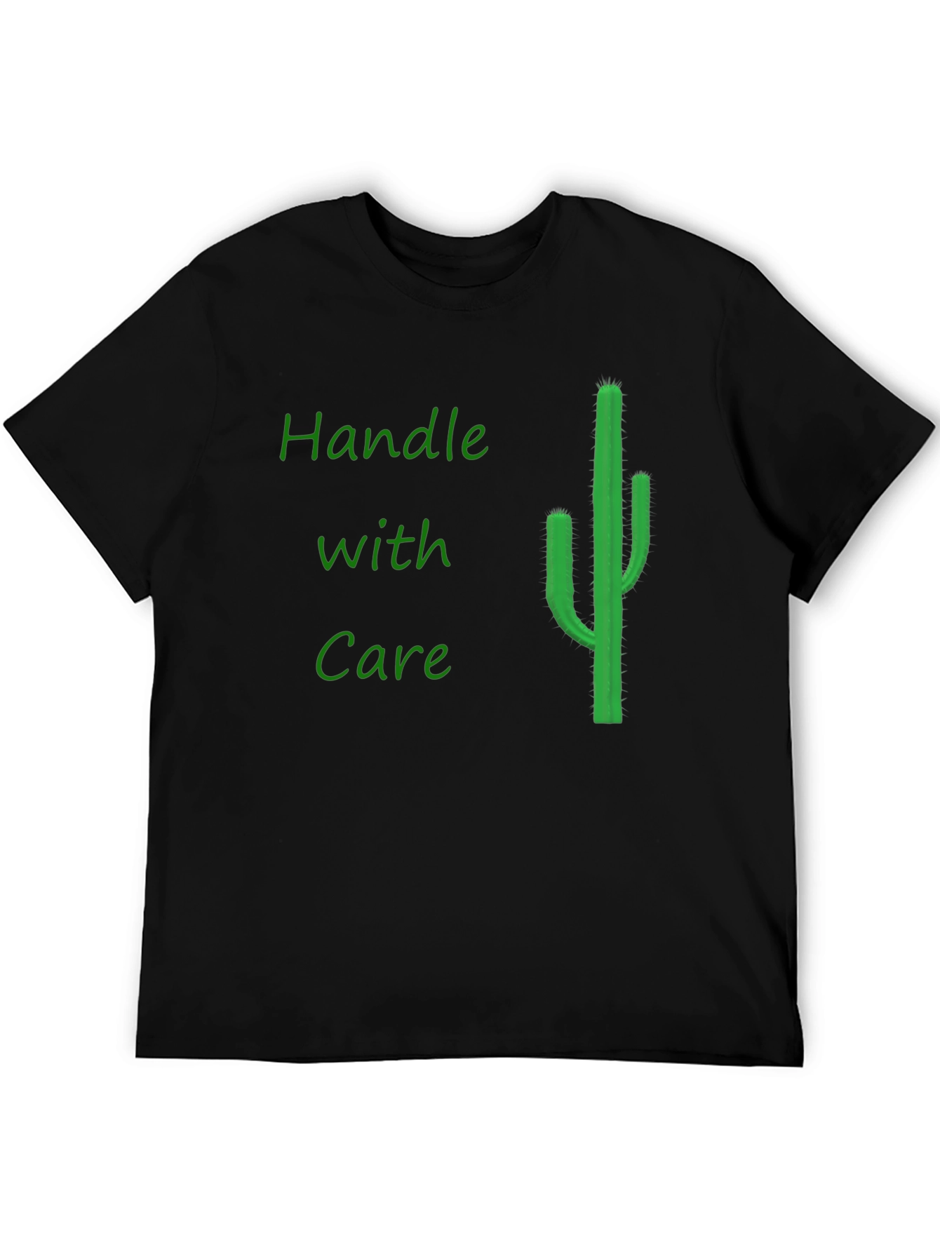 Handle with Care Cactus Graphic Tee - Black