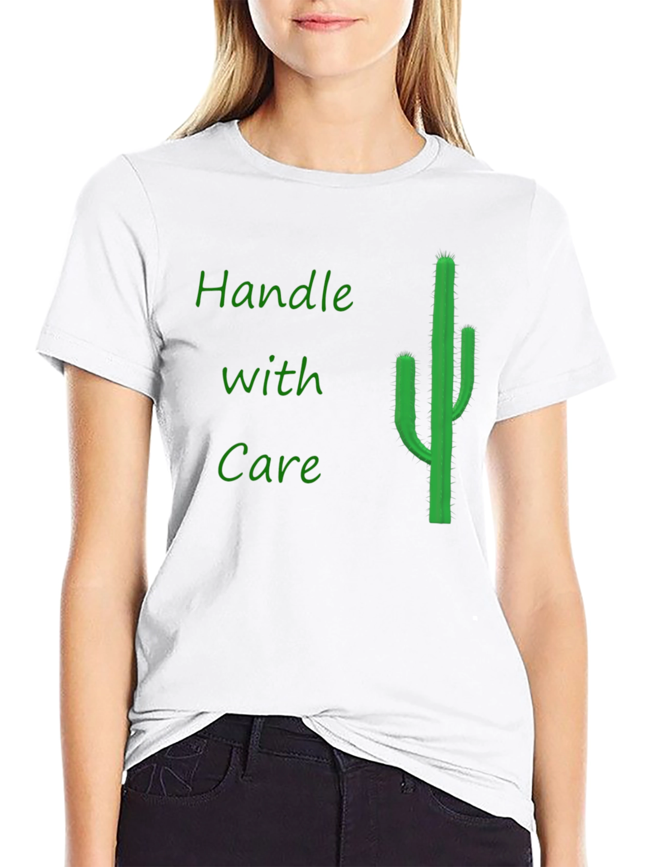 Handle with Care Cactus Graphic Tee - Black