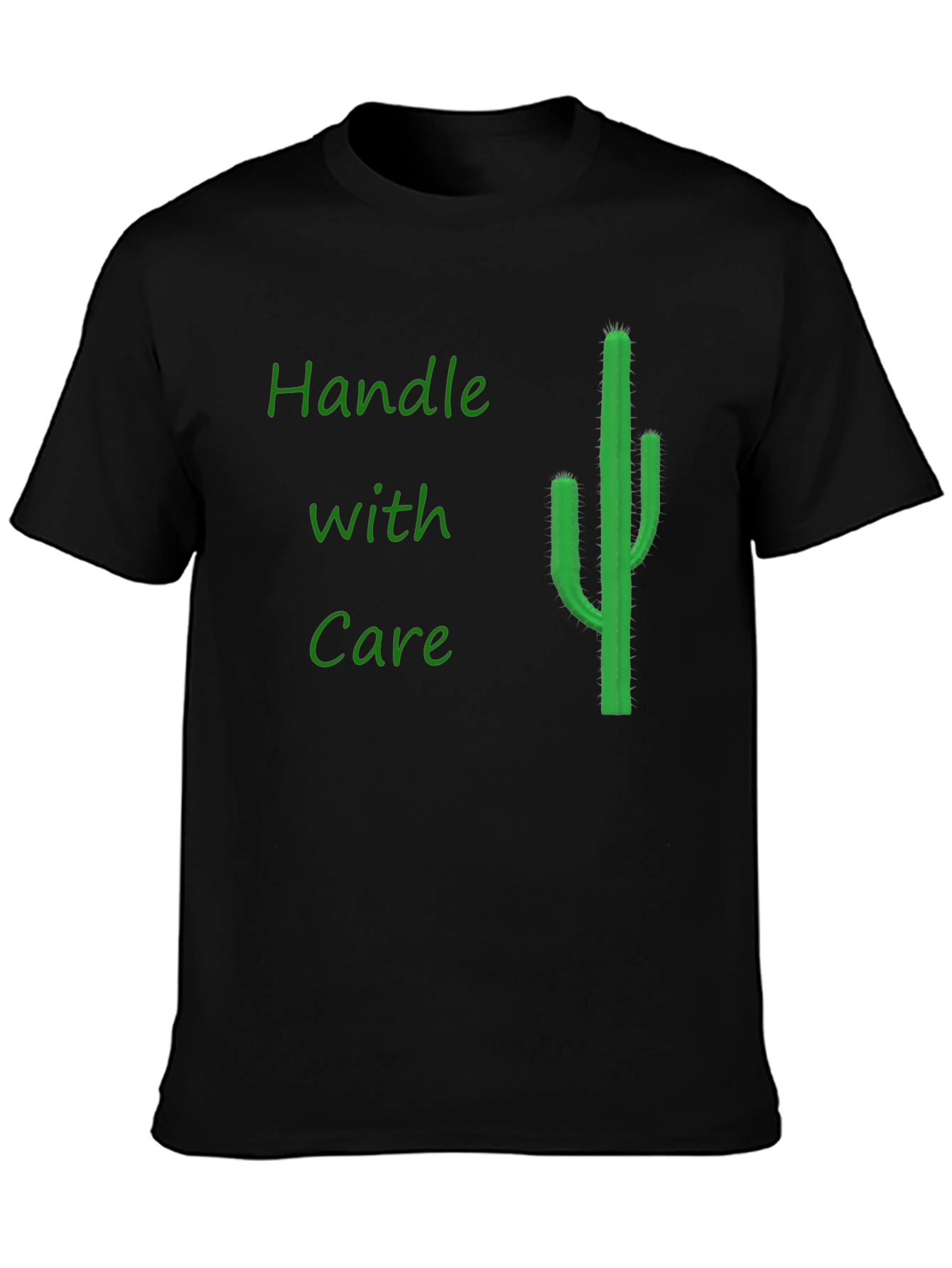 Handle with Care Cactus Graphic Tee - Black