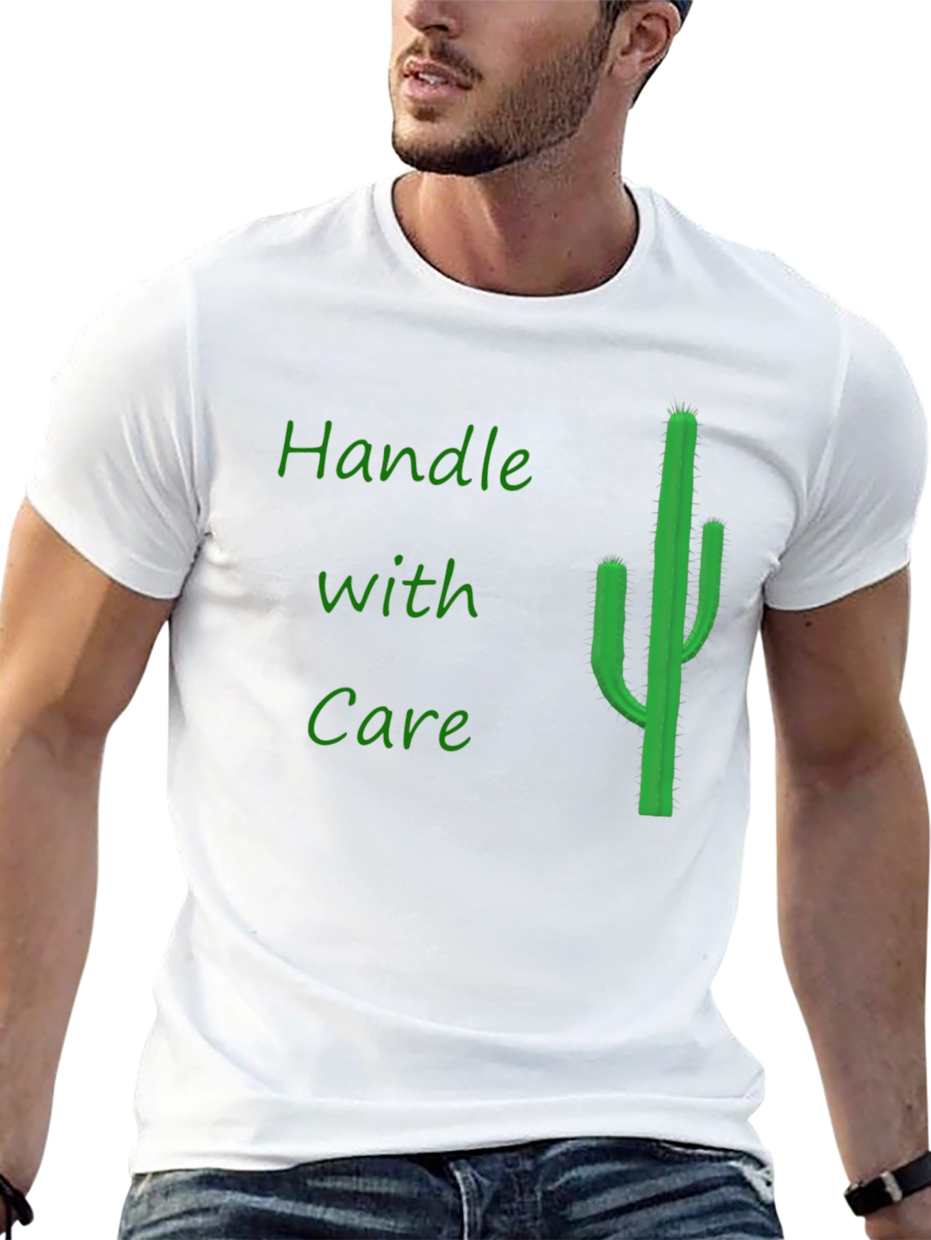 Handle with Care Cactus Graphic Tee - Black
