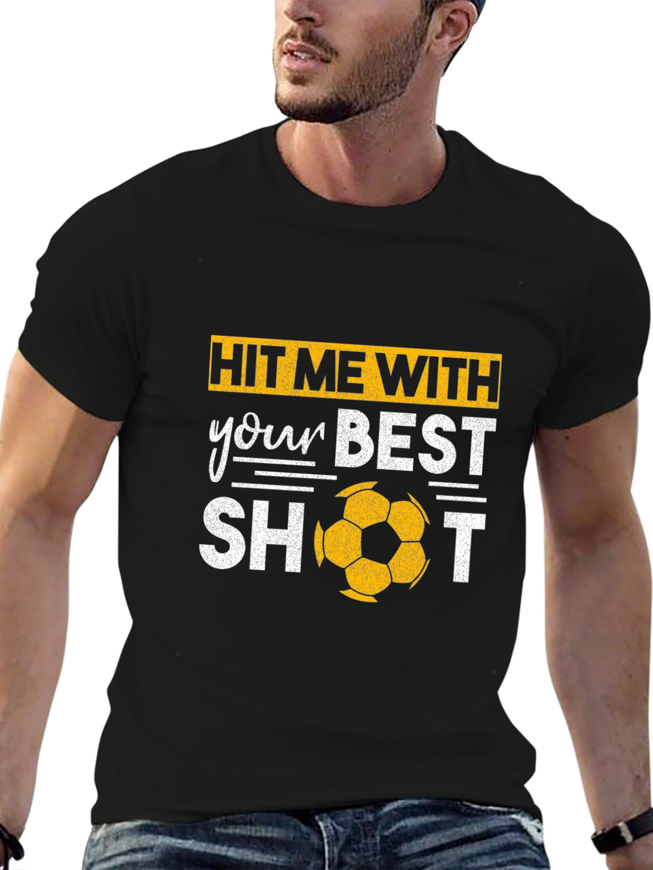 Hit Me With Your Best Shot Soccer T-Shirt