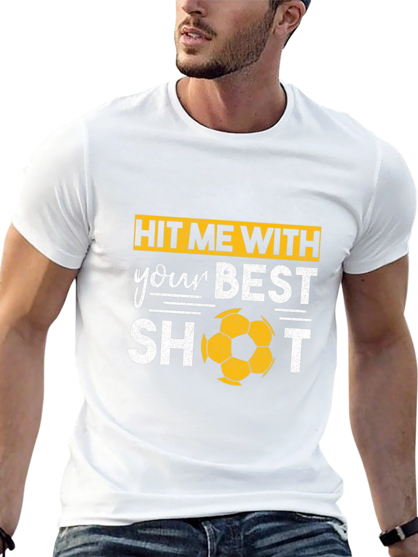 Hit Me With Your Best Shot Soccer T-Shirt