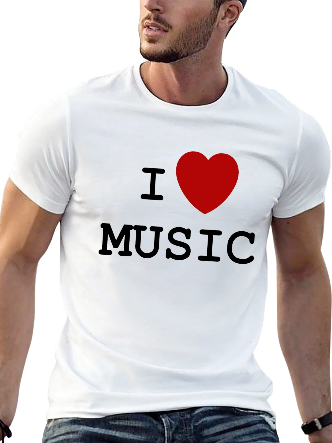 I Heart Music Black T-Shirt