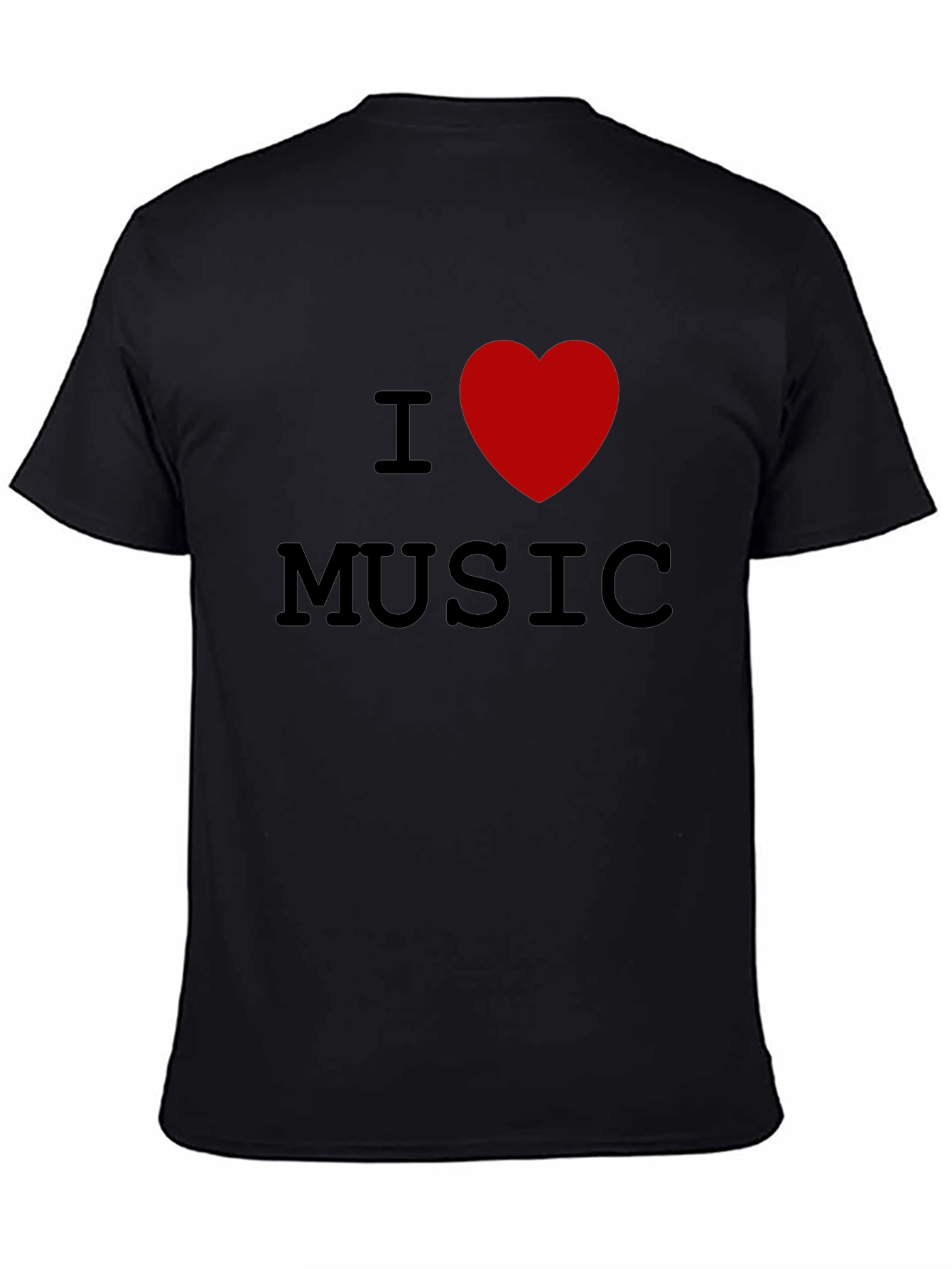 I Heart Music Black T-Shirt