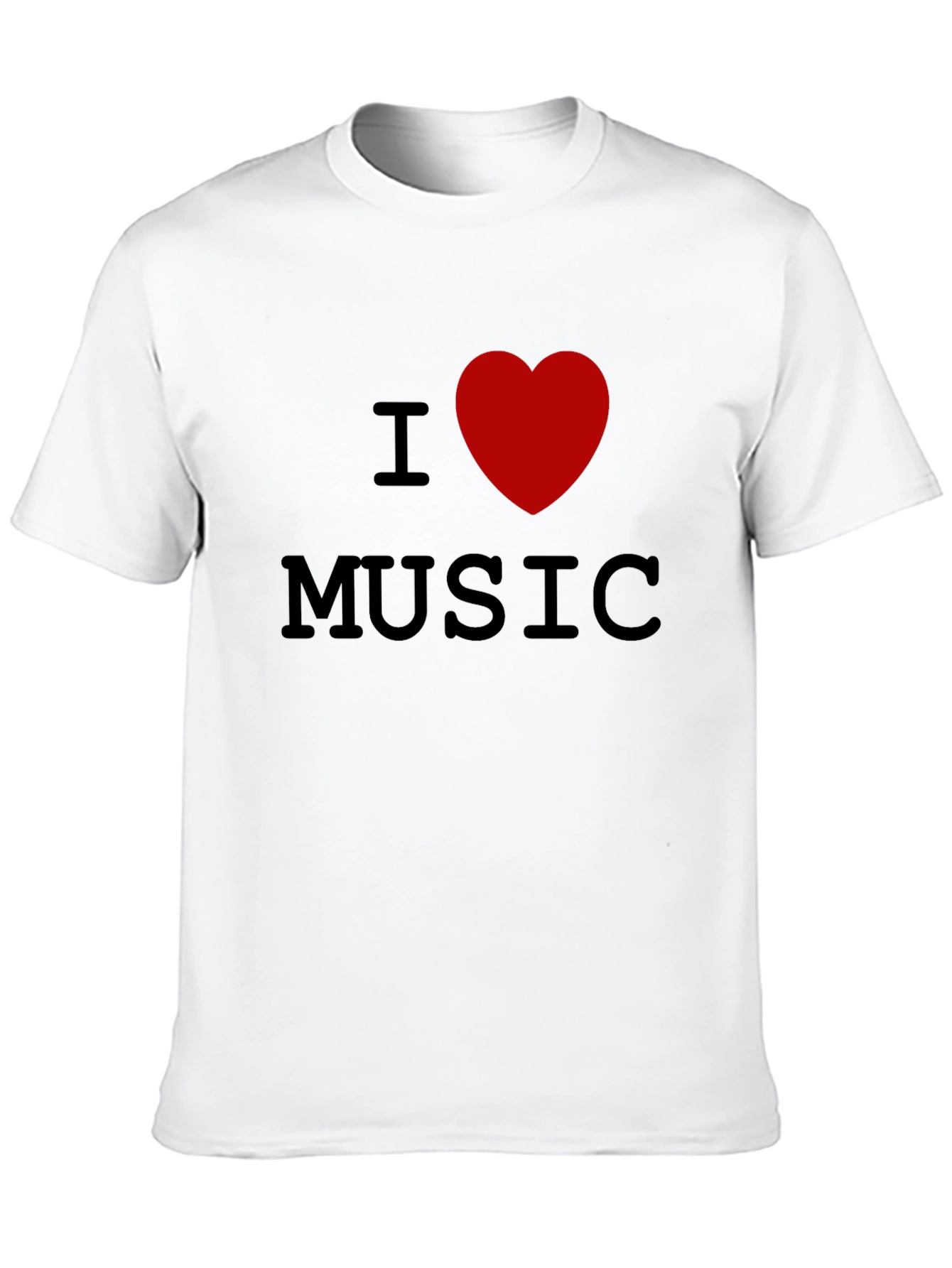 I Heart Music Black T-Shirt
