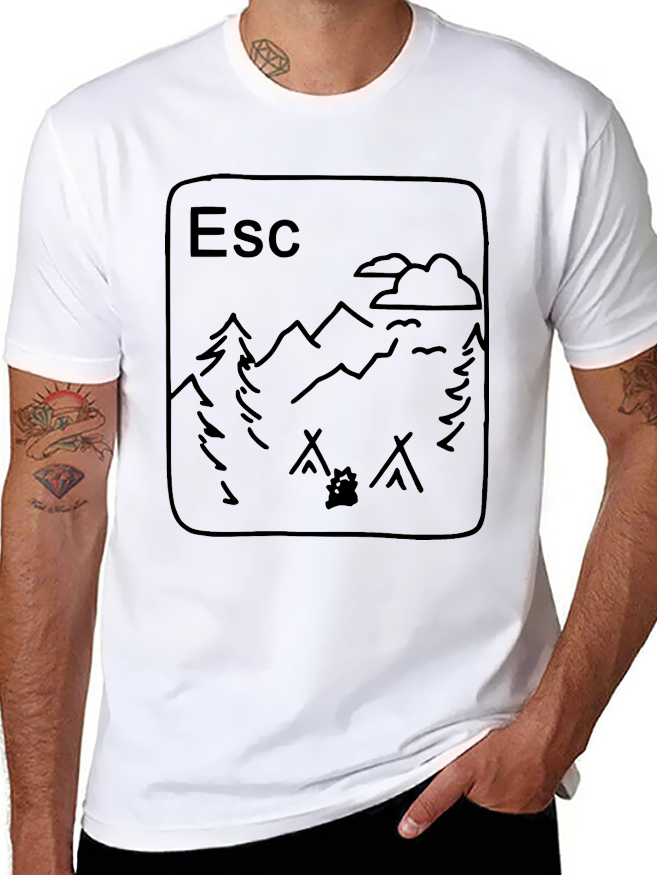 Escape T-Shirt: Nature Adventure Design