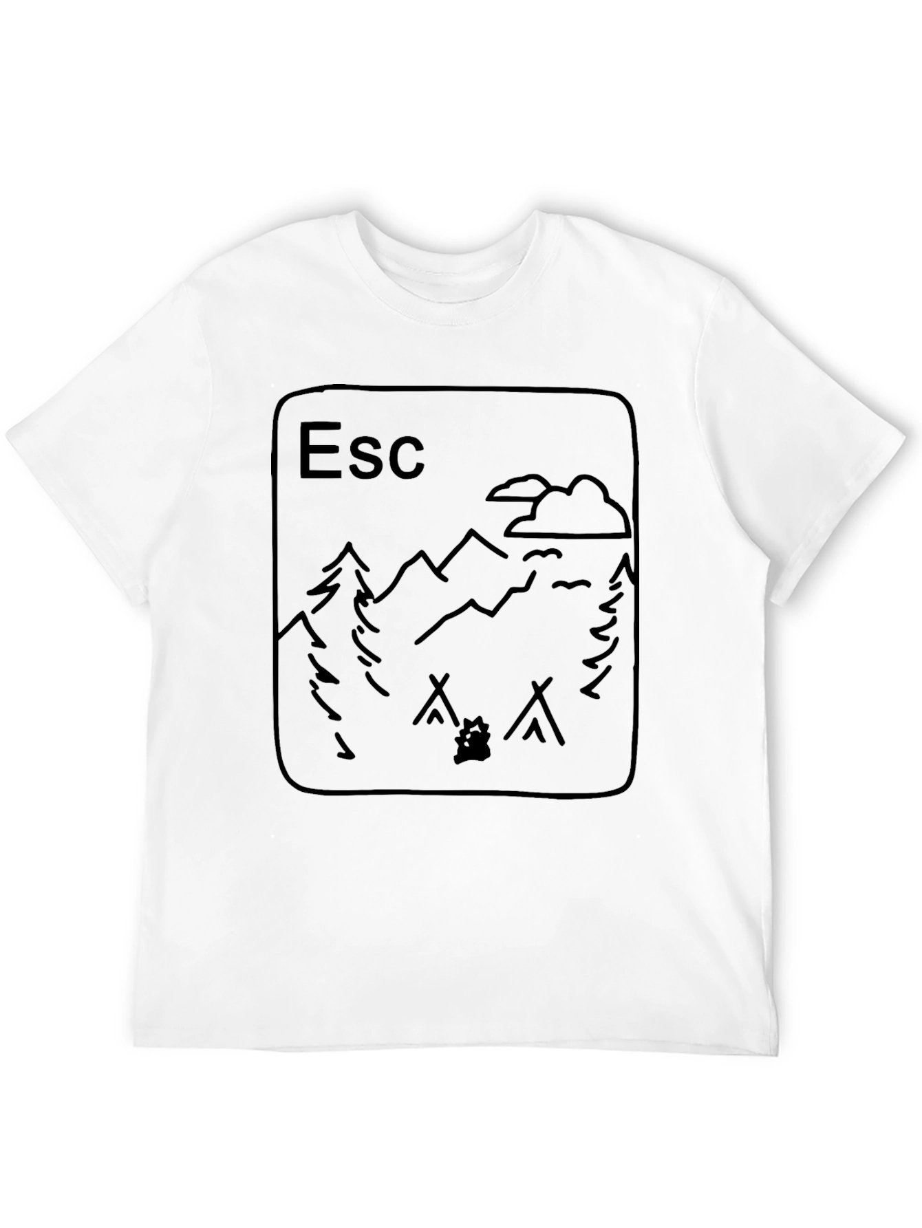 Escape T-Shirt: Nature Adventure Design