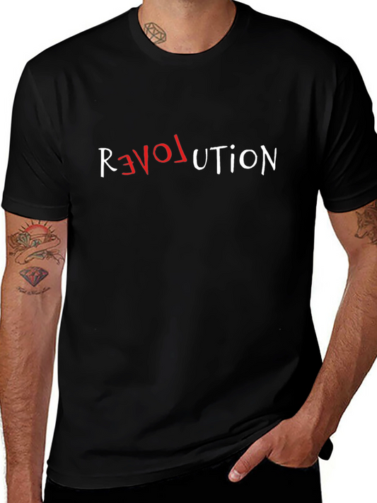 Love Revolution Graphic T-Shirt - Black