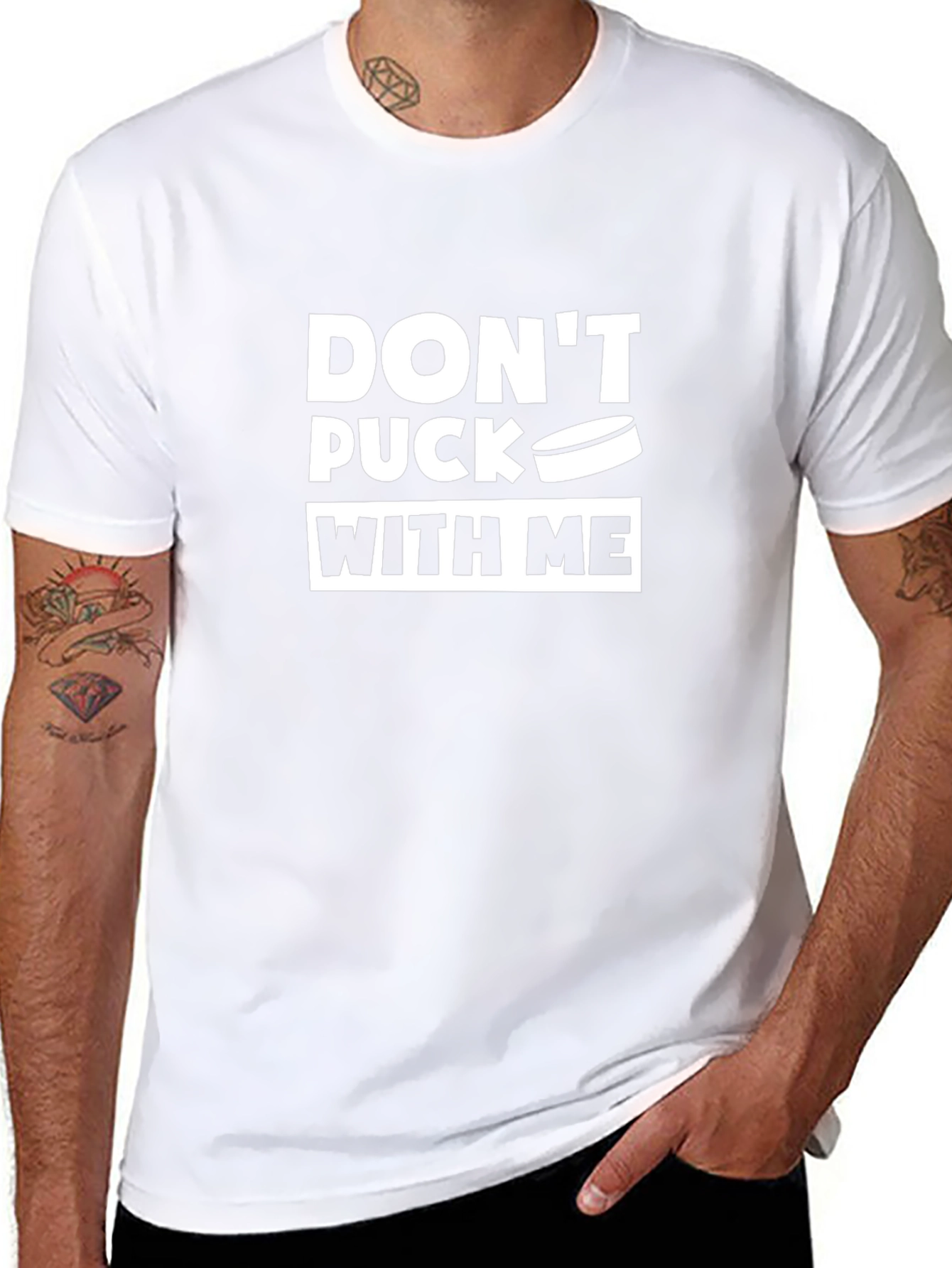 Dont Puck With Me Hockey Graphic Tee