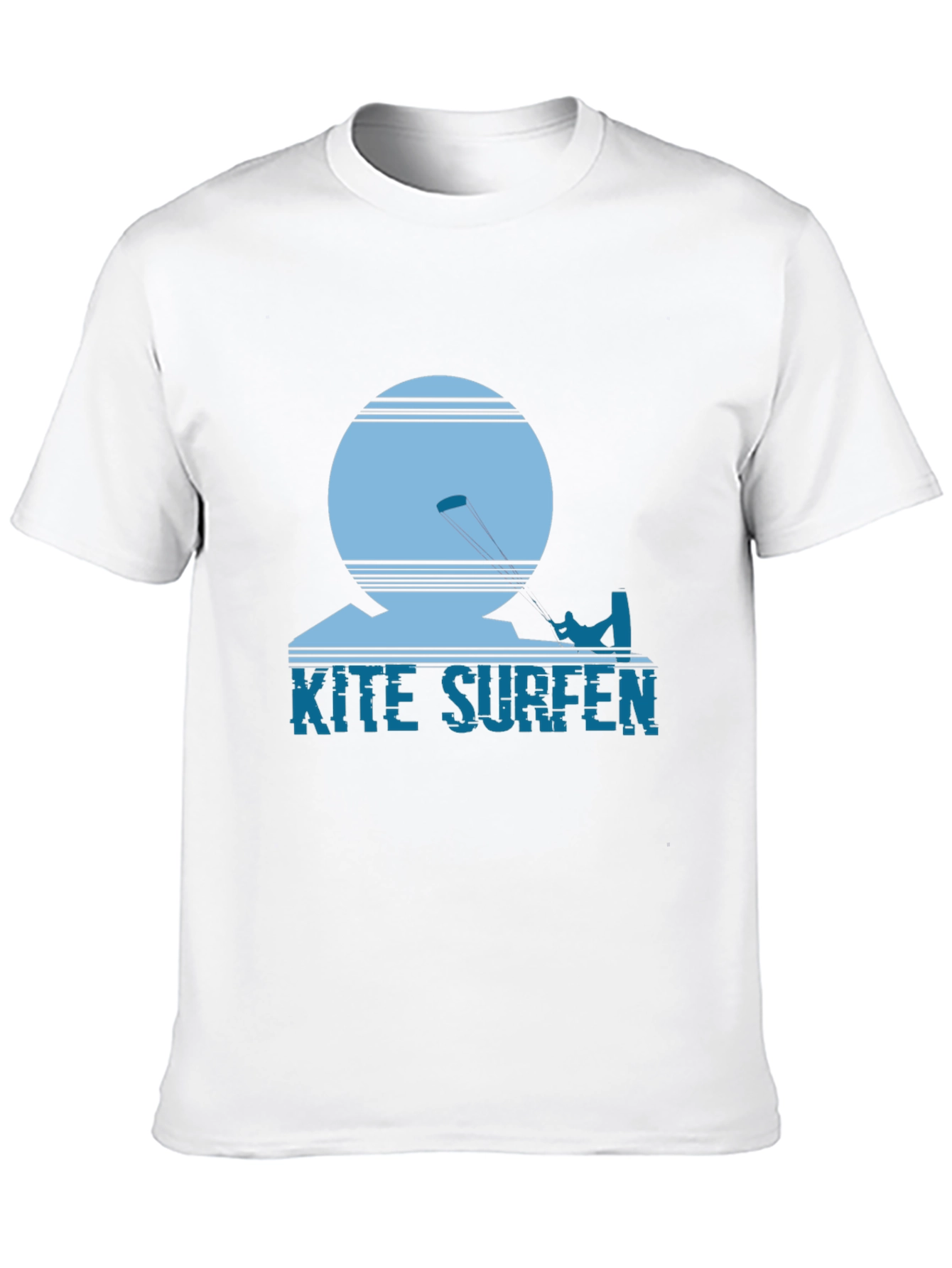 Kite Surfing Graphic Tee - Black
