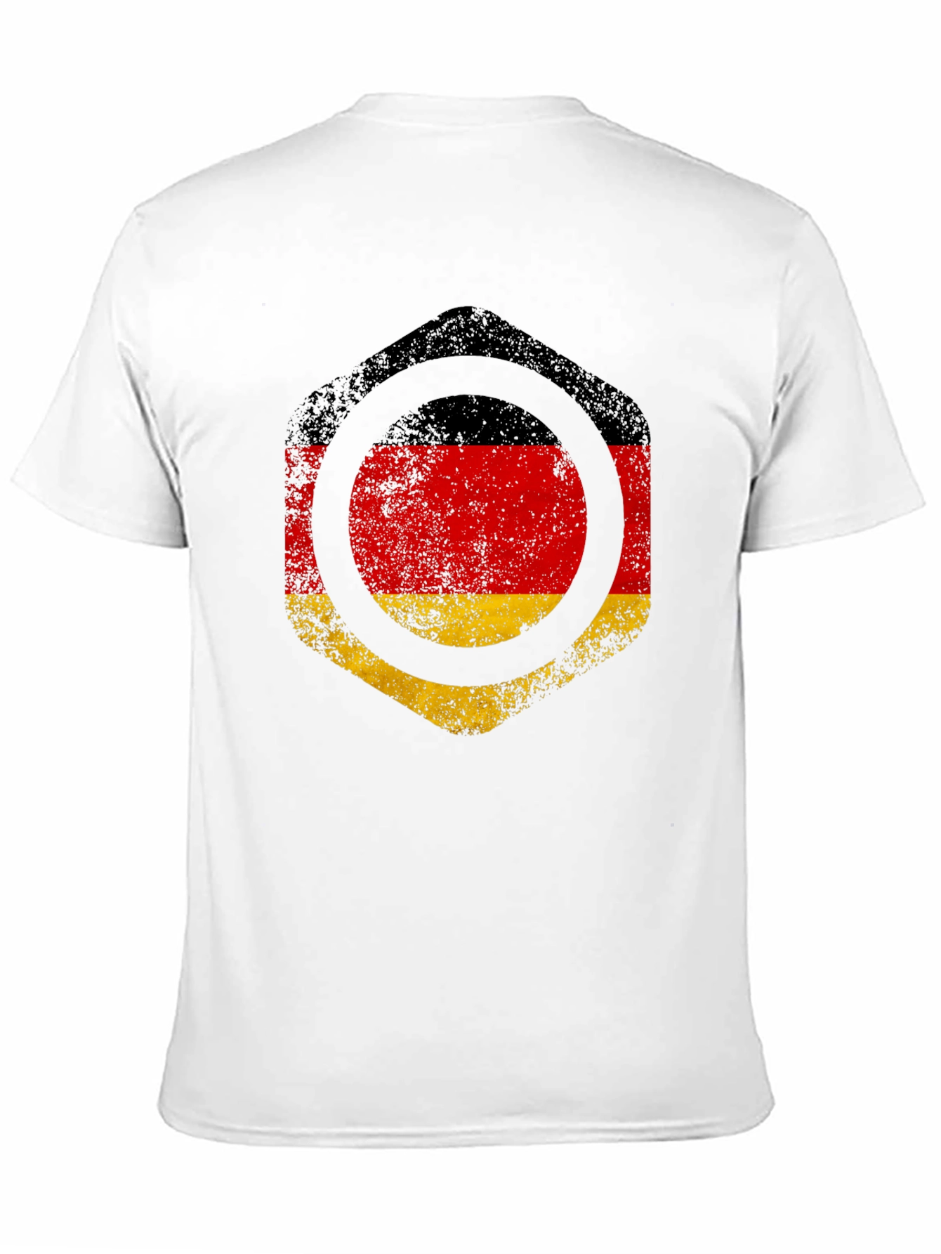 Germany Flag Graphic Tee - Black Cotton T-Shirt