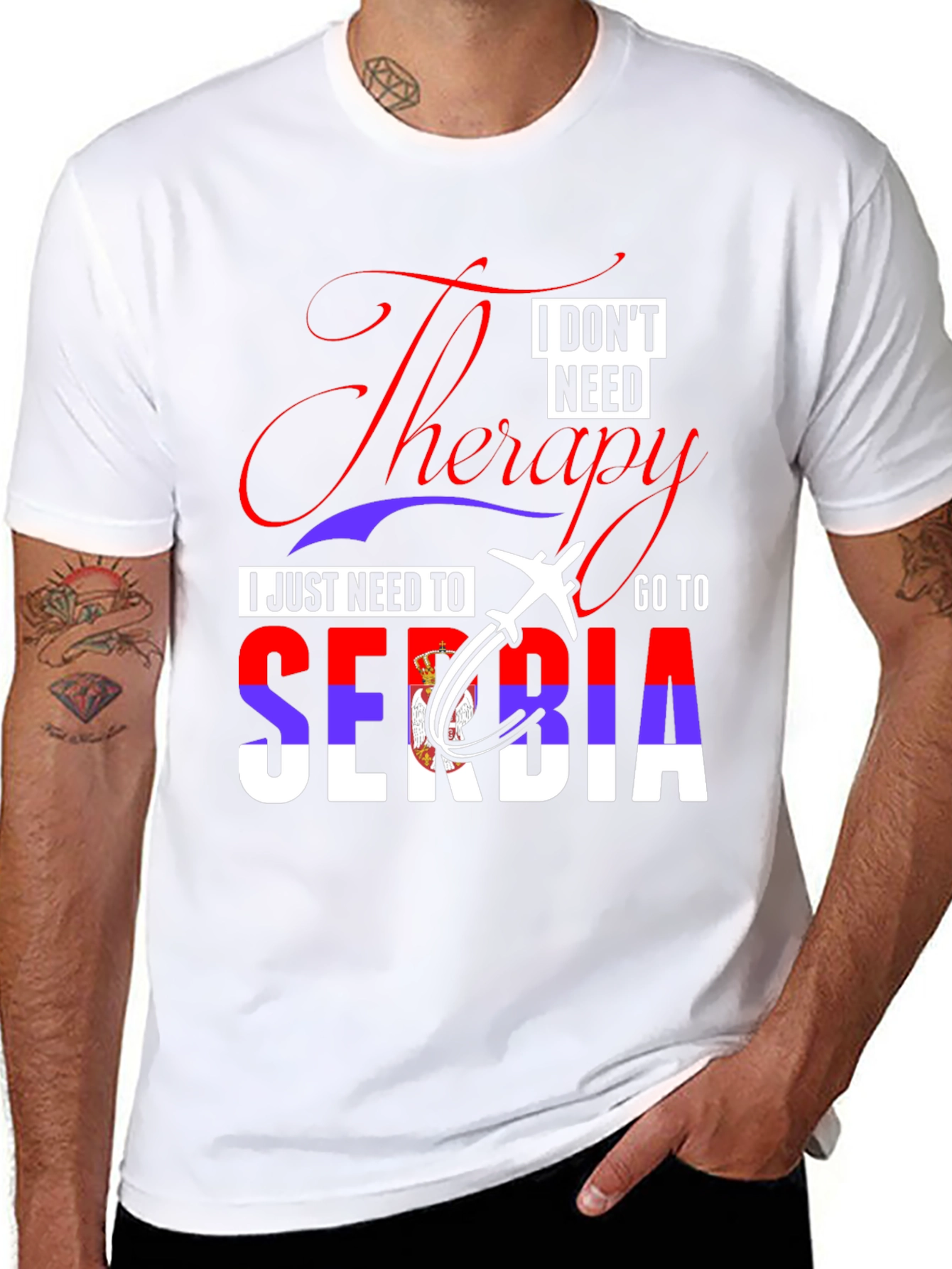 Serbia Travel T-Shirt - Therapy Alternative Tee