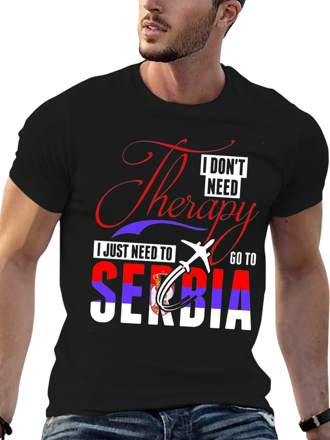 Serbia Travel T-Shirt - Therapy Alternative Tee